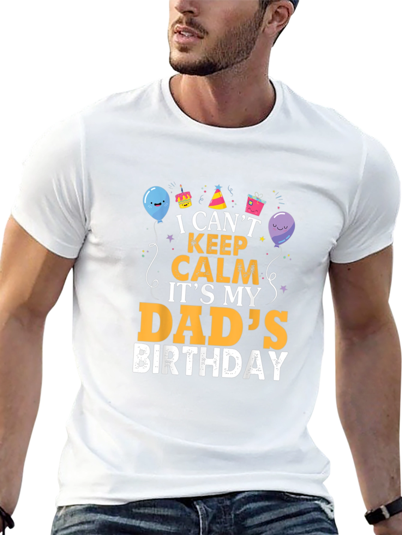 Dads Birthday T-Shirt - I Cant Keep Calm