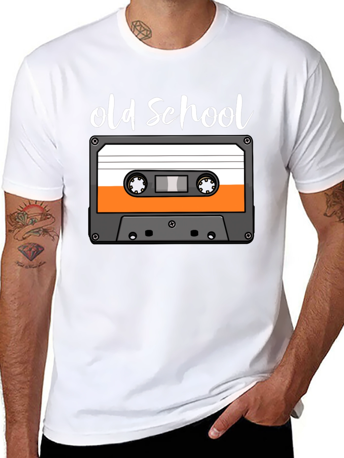 Old School Cassette Tape Graphic Tee