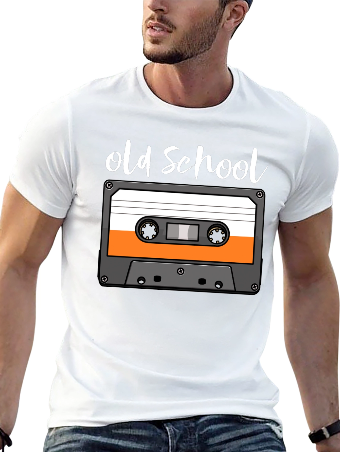 Old School Cassette Tape Graphic Tee