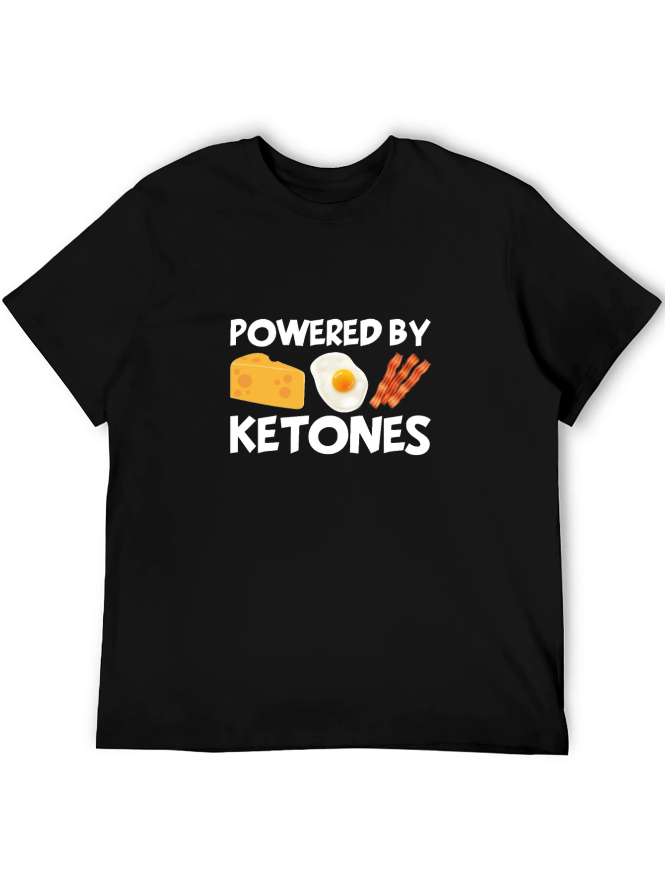 Powered By Ketones Black T-Shirt