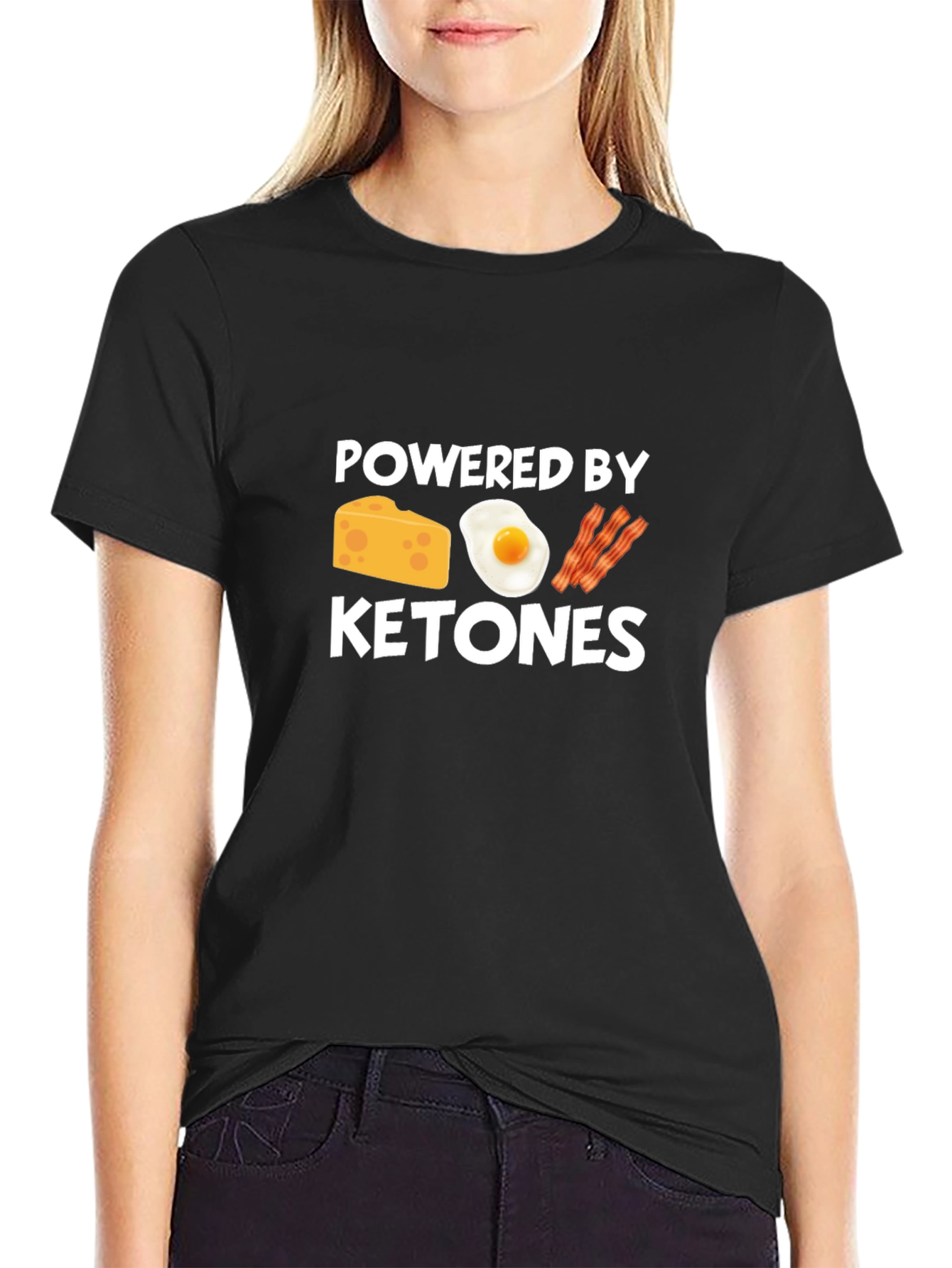 Powered By Ketones Black T-Shirt
