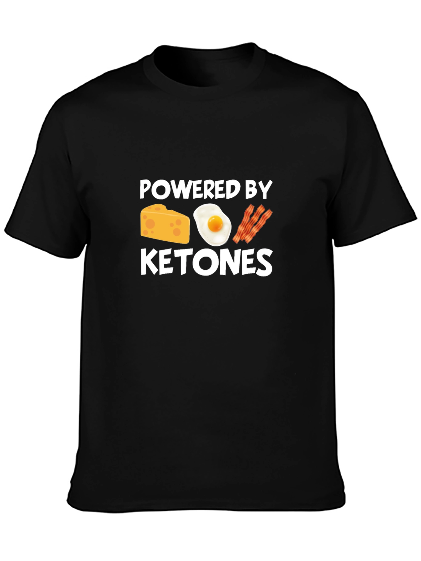 Powered By Ketones Black T-Shirt