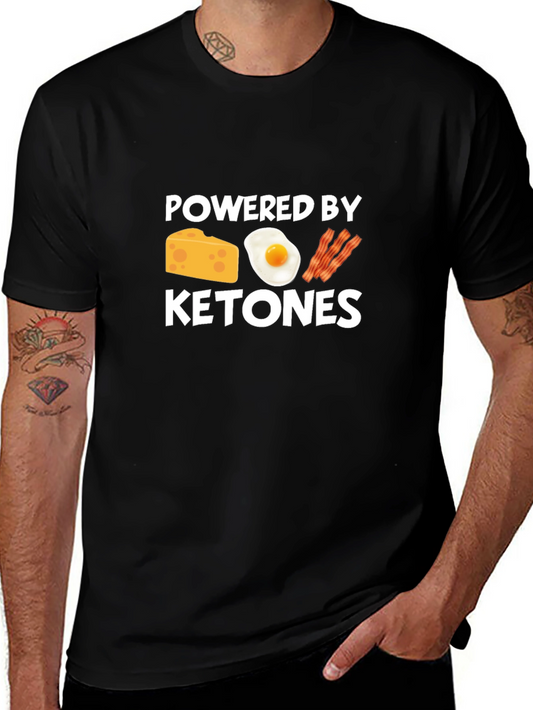 Powered By Ketones Black T-Shirt