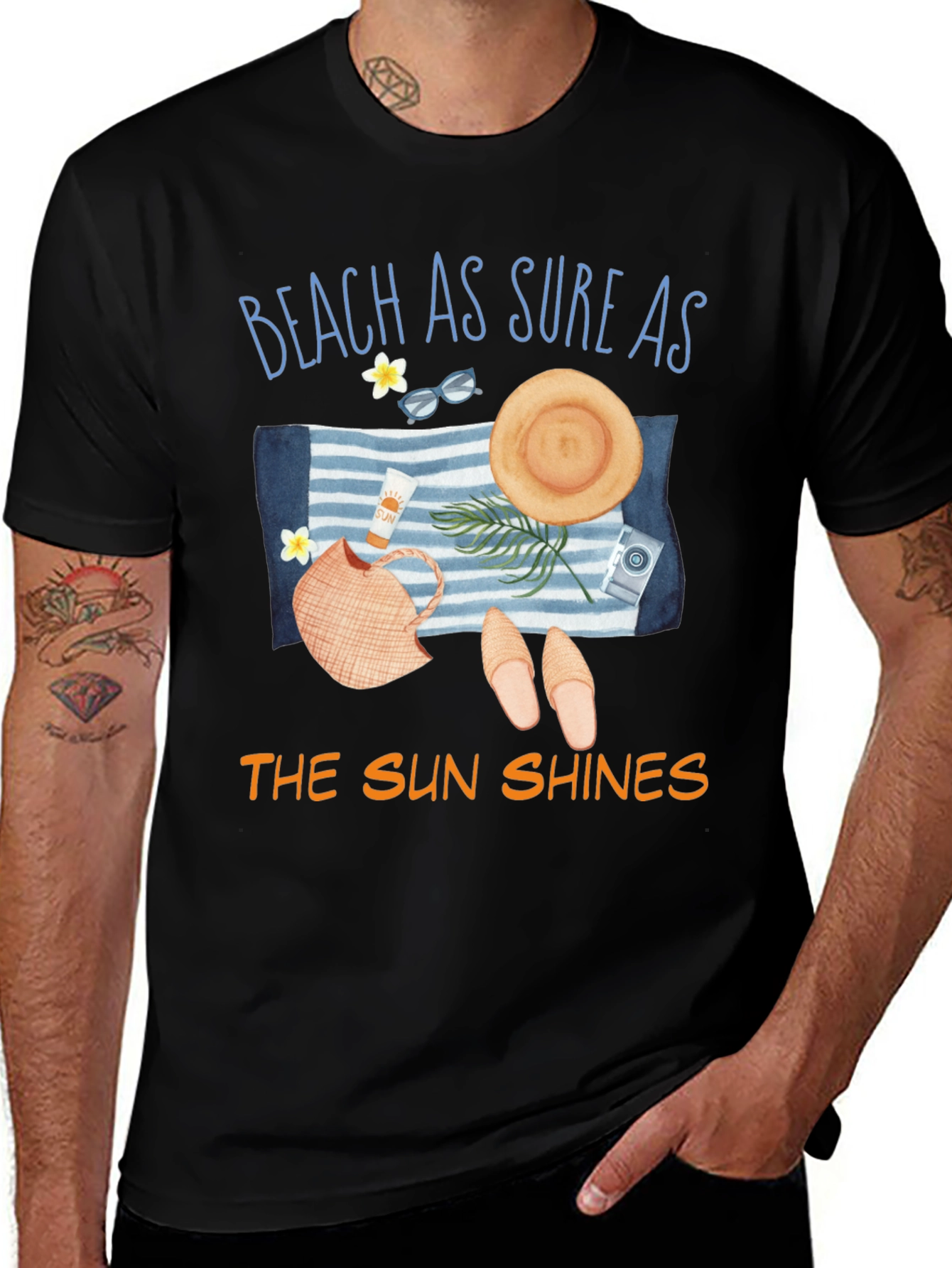 Beach As Sure As The Sun Shines Graphic T-Shirt