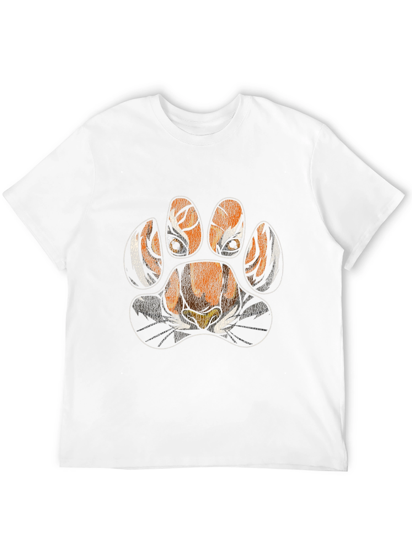 Tiger Paw Print T-Shirt - Animal Lover Tee