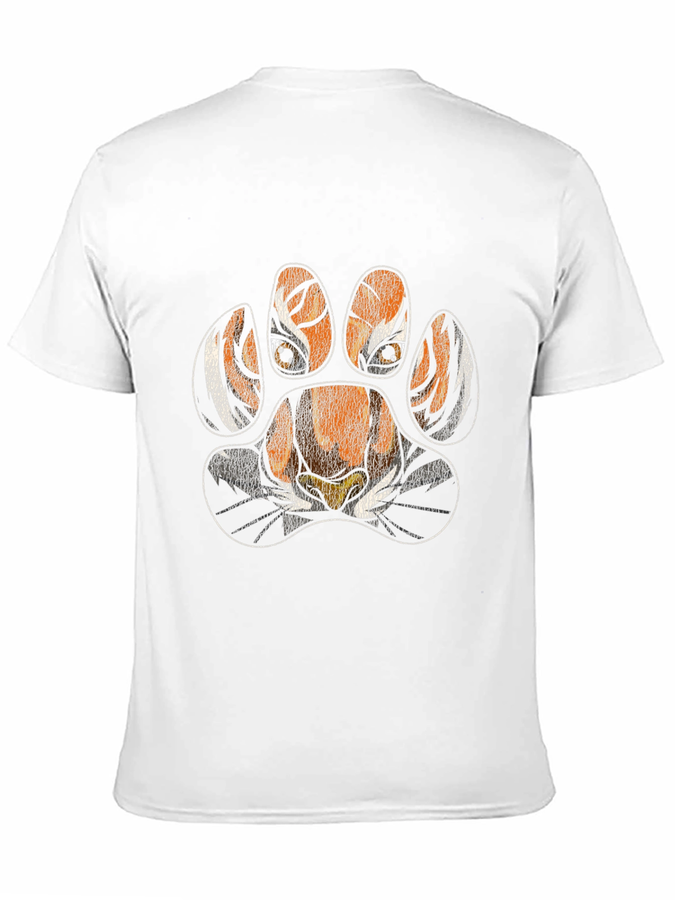 Tiger Paw Print T-Shirt - Animal Lover Tee