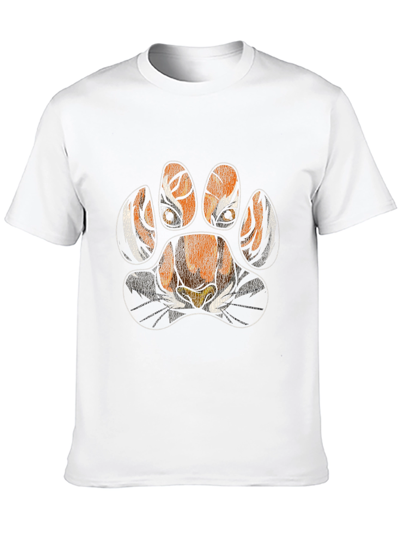 Tiger Paw Print T-Shirt - Animal Lover Tee