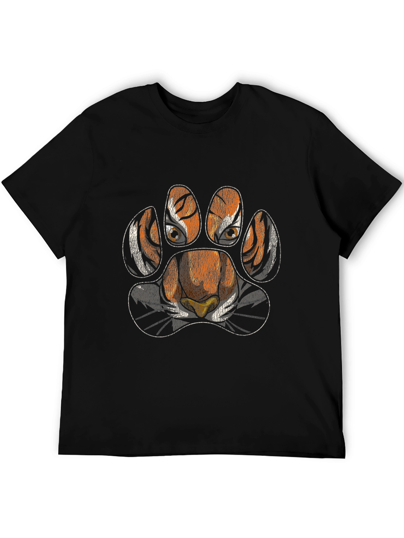 Tiger Paw Print T-Shirt - Animal Lover Tee