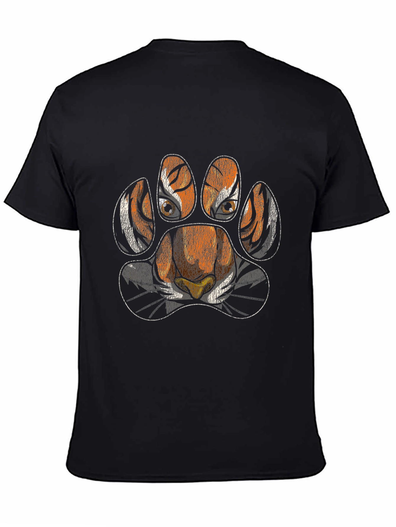Tiger Paw Print T-Shirt - Animal Lover Tee