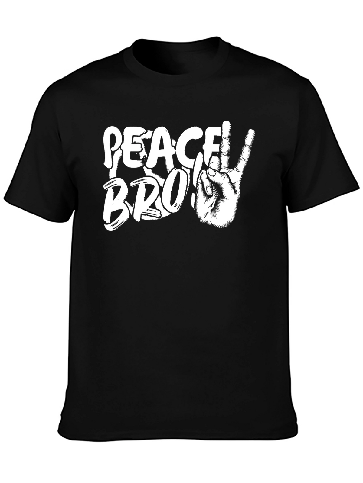 Peace Bro Graphic T-Shirt - Mens Black Tee