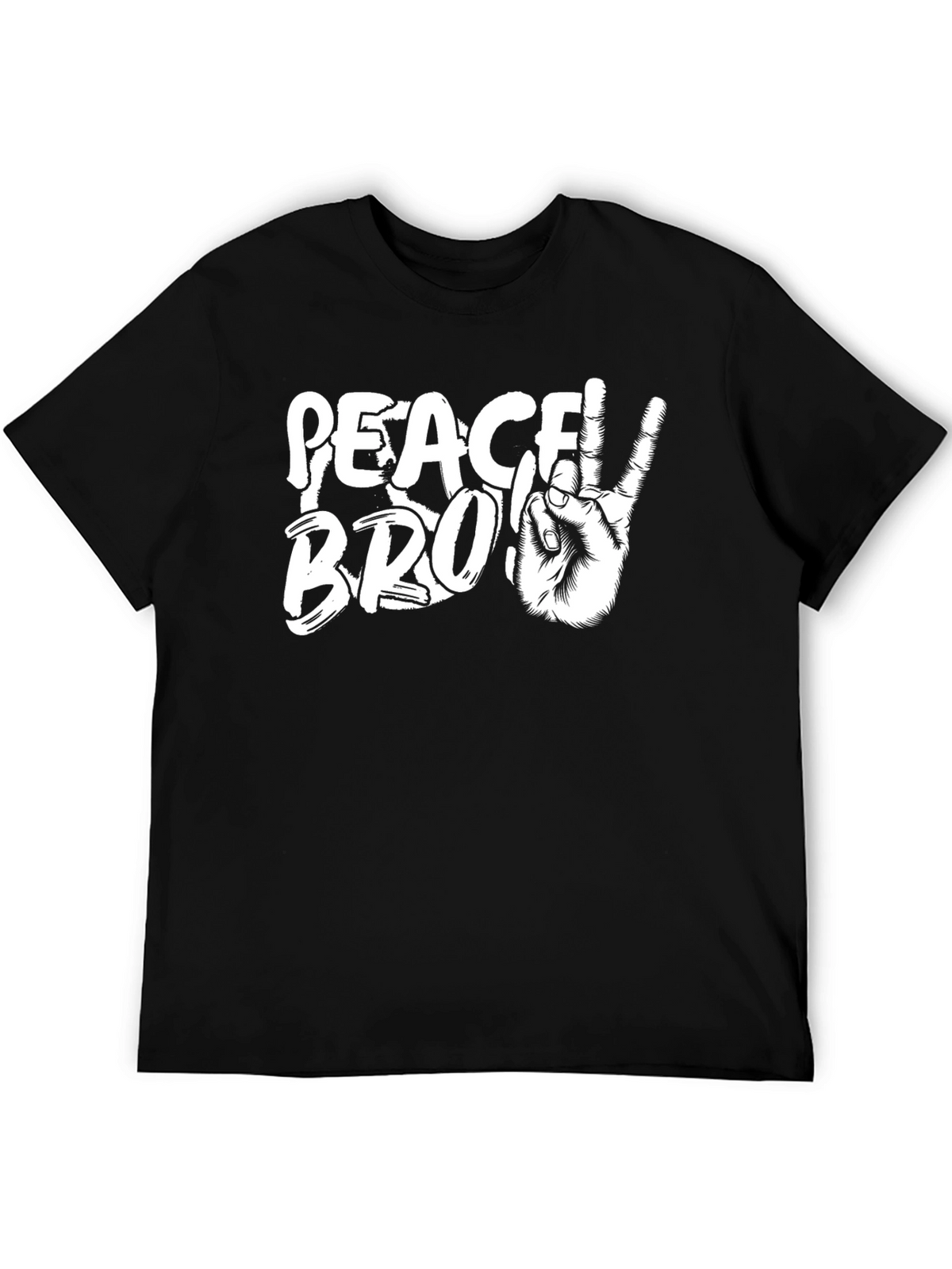 Peace Bro Graphic T-Shirt - Mens Black Tee