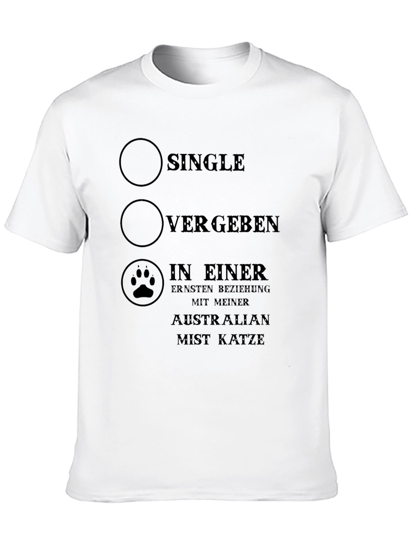 Single Vergeben Cat Lover Novelty T-Shirt