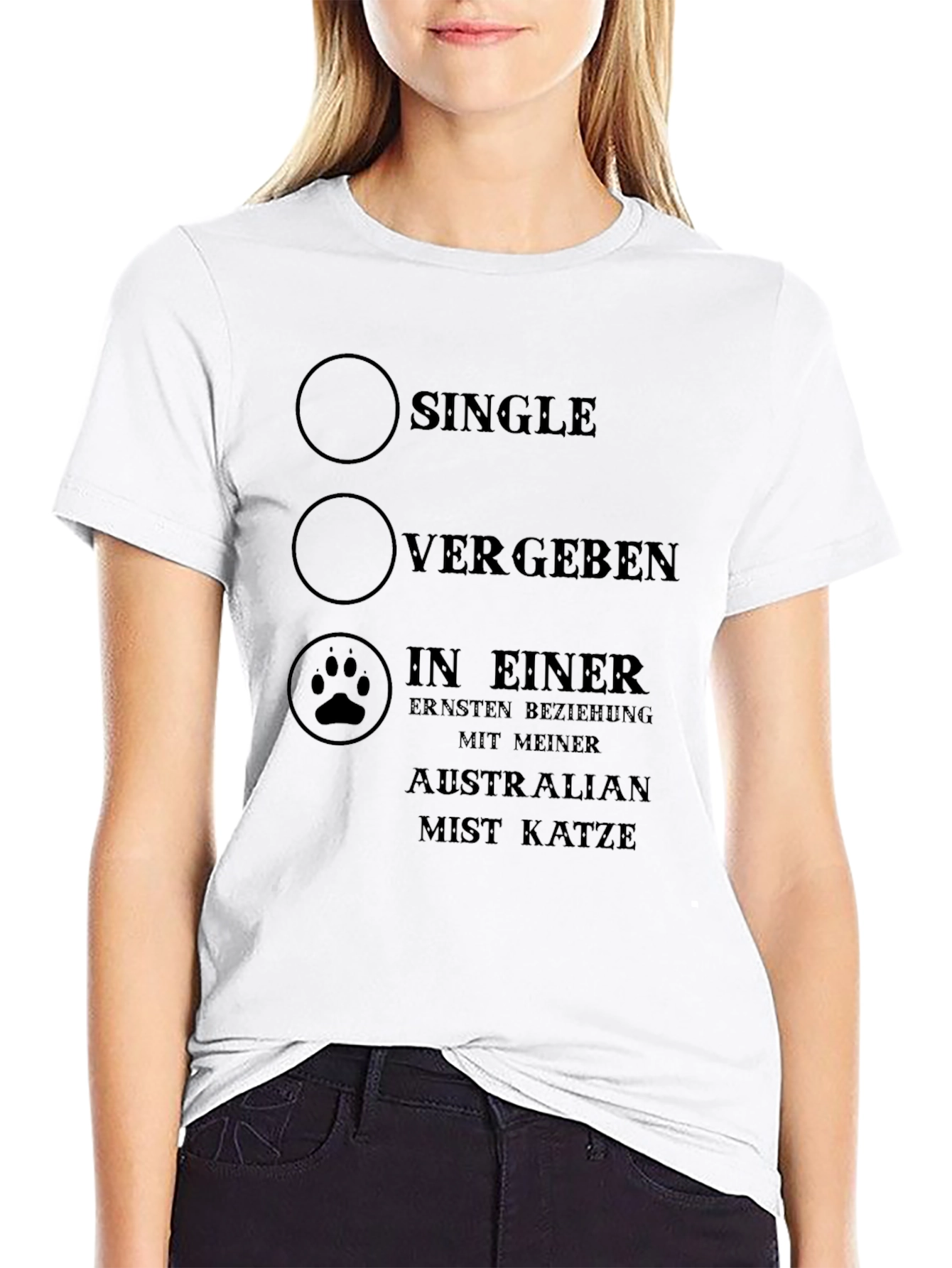 Single Vergeben Cat Lover Novelty T-Shirt