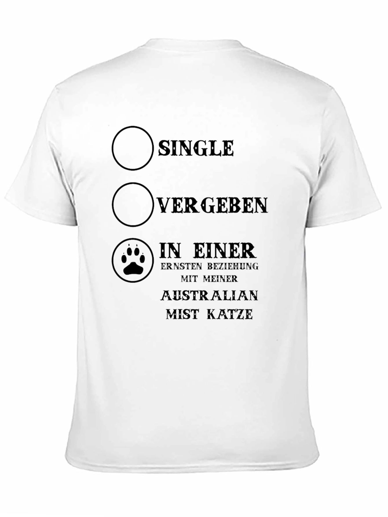 Single Vergeben Cat Lover Novelty T-Shirt