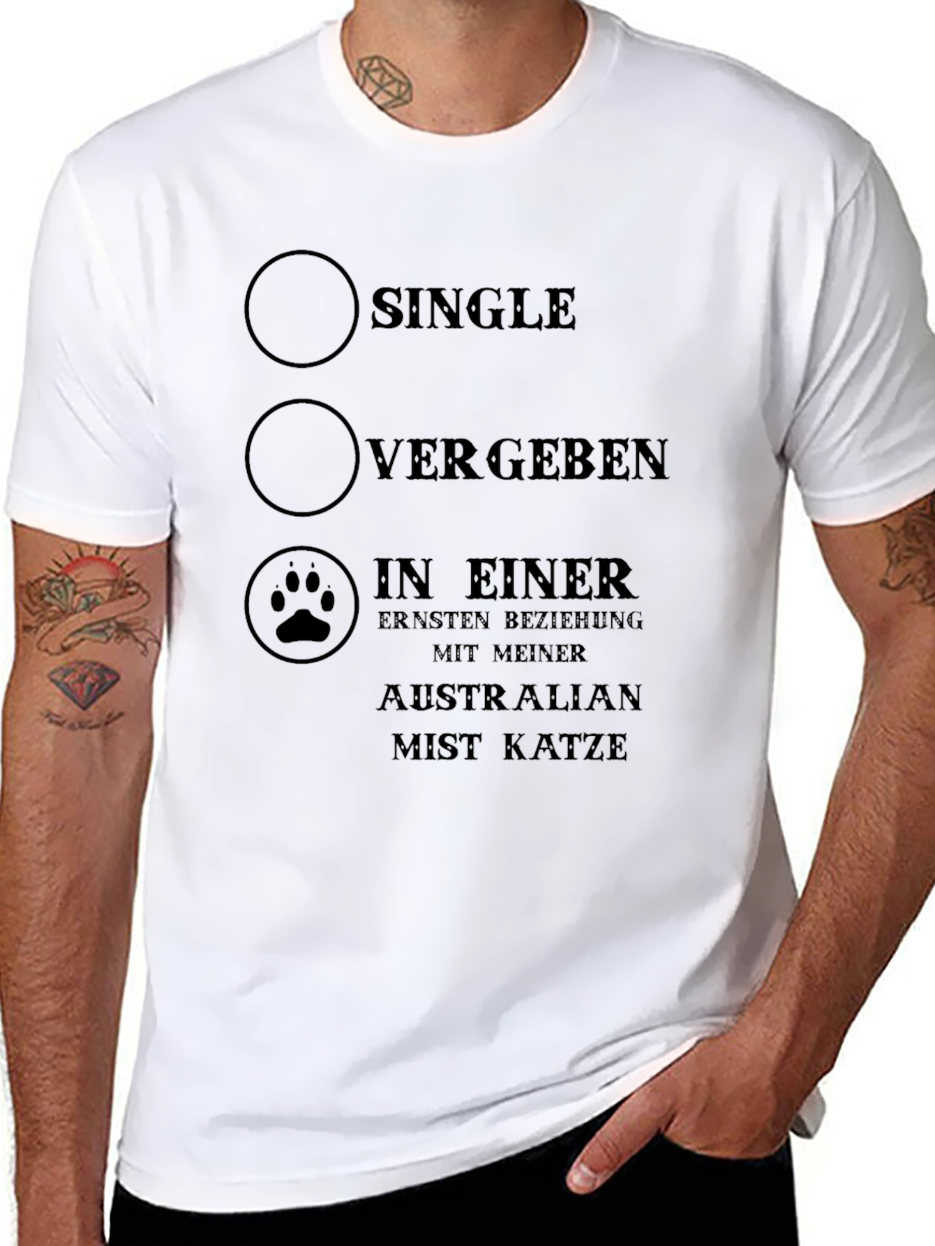 Single Vergeben Cat Lover Novelty T-Shirt