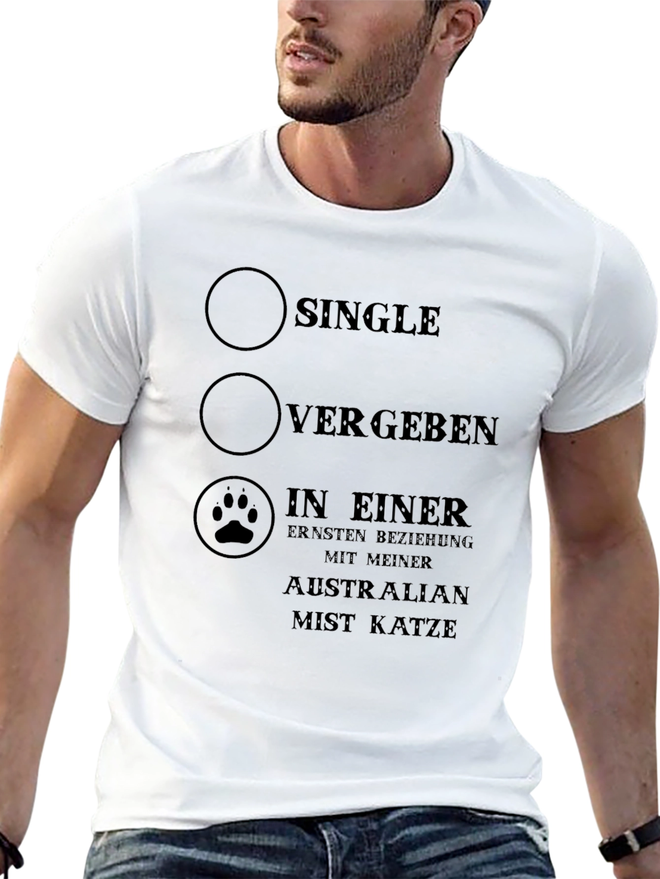 Single Vergeben Cat Lover Novelty T-Shirt