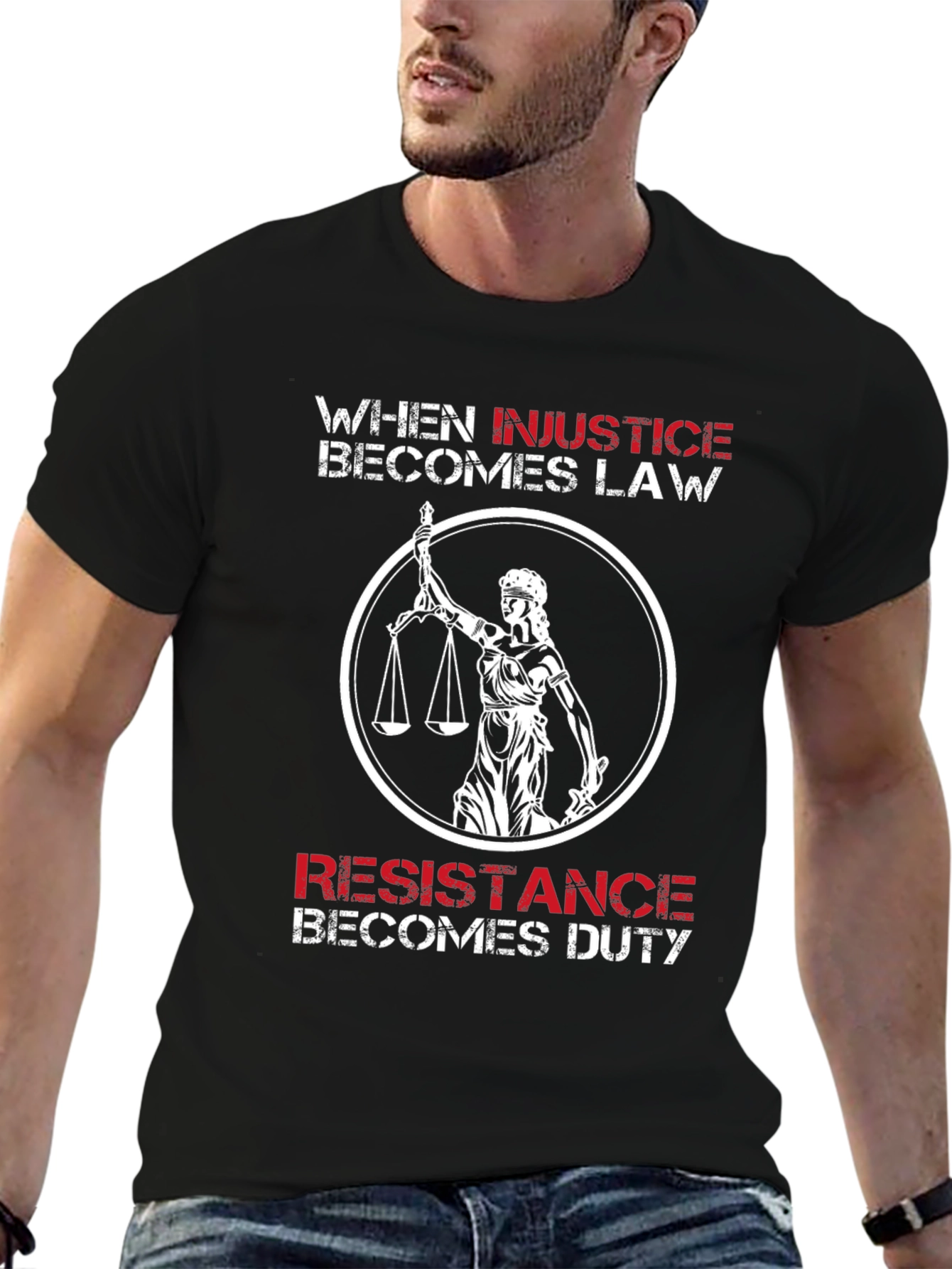 Injustice Becomes Law T-Shirt
