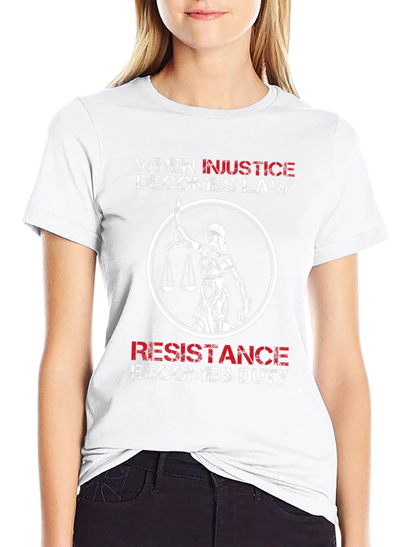 Injustice Becomes Law T-Shirt