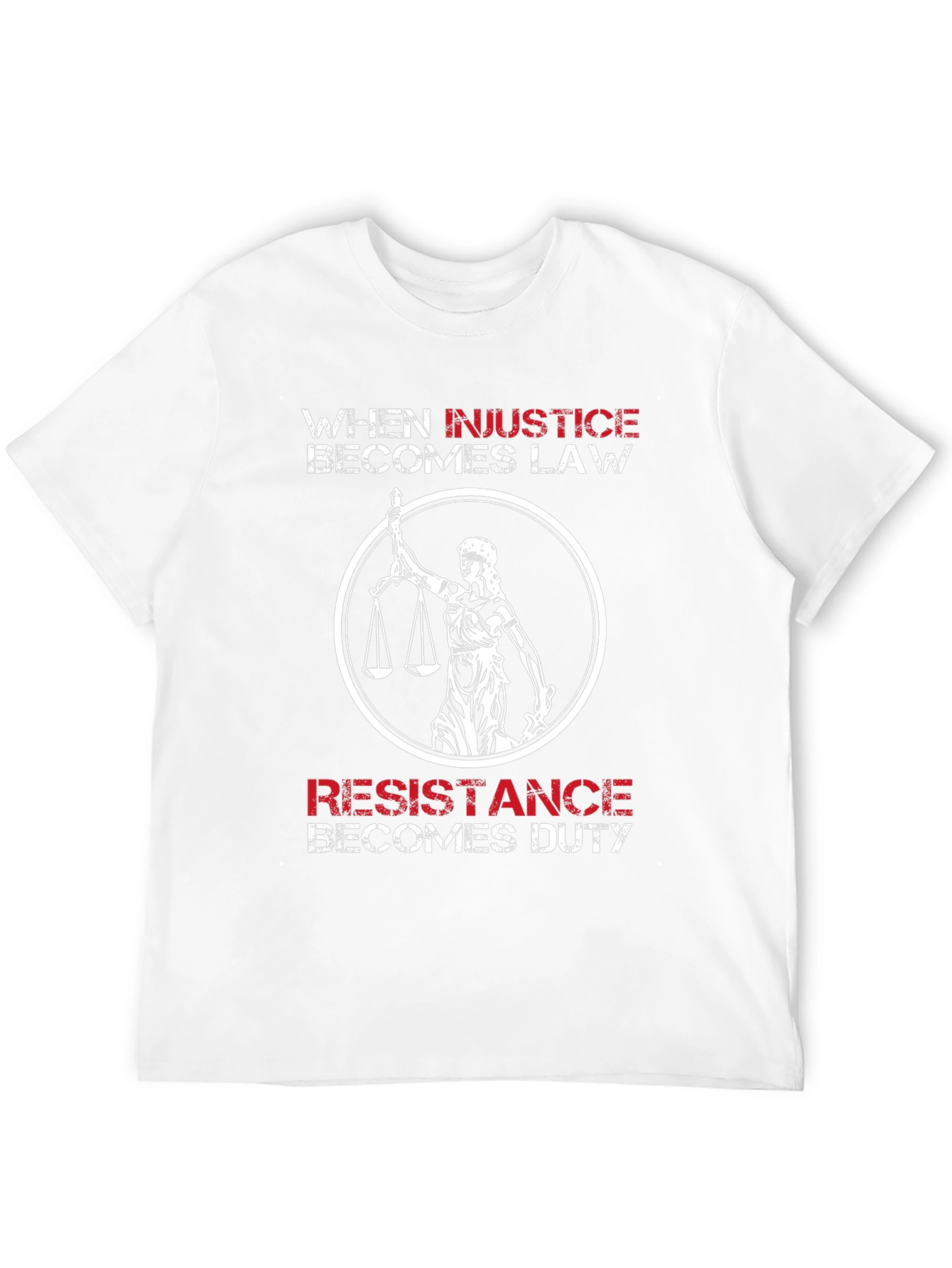 Injustice Becomes Law T-Shirt