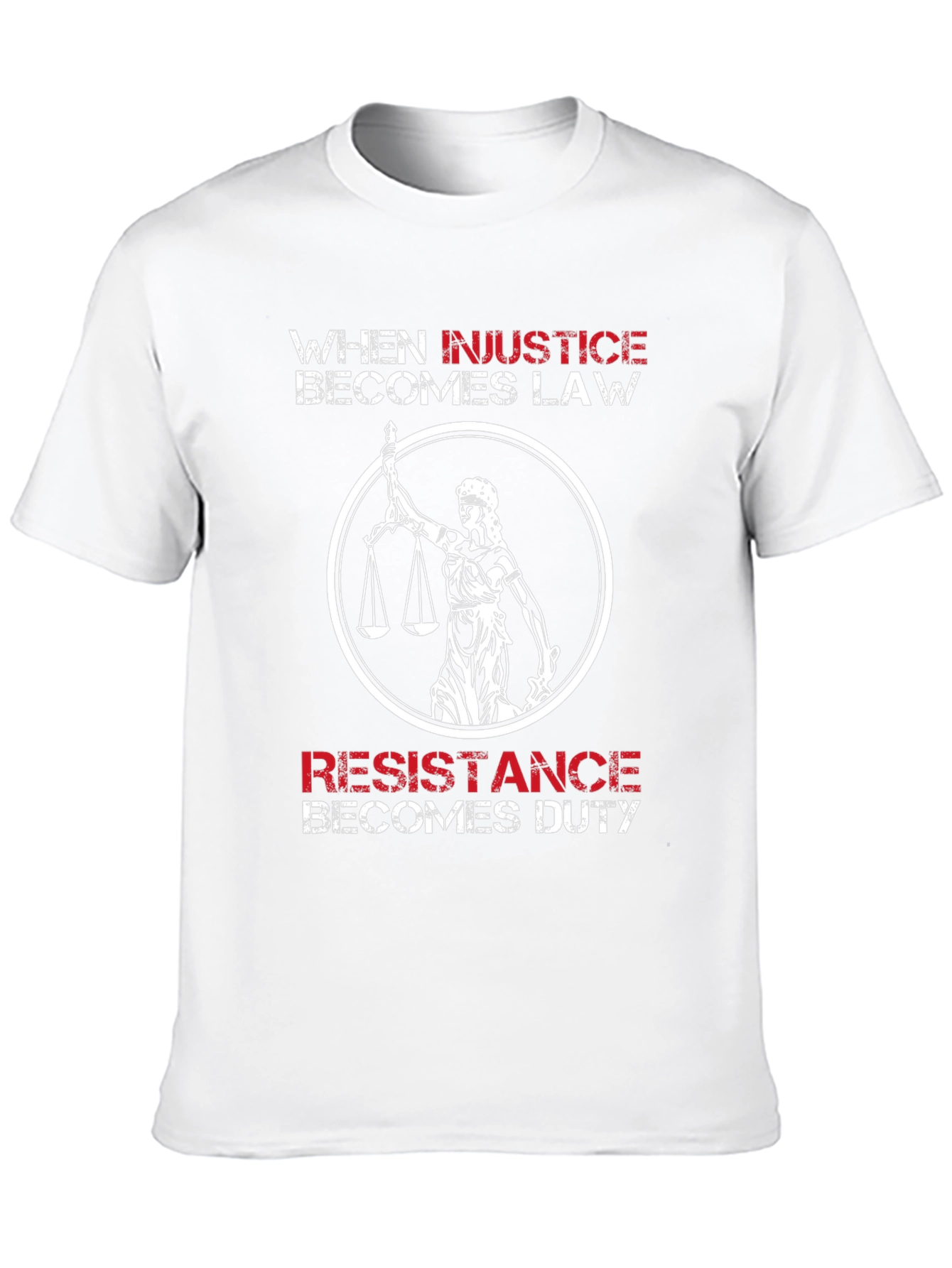 Injustice Becomes Law T-Shirt