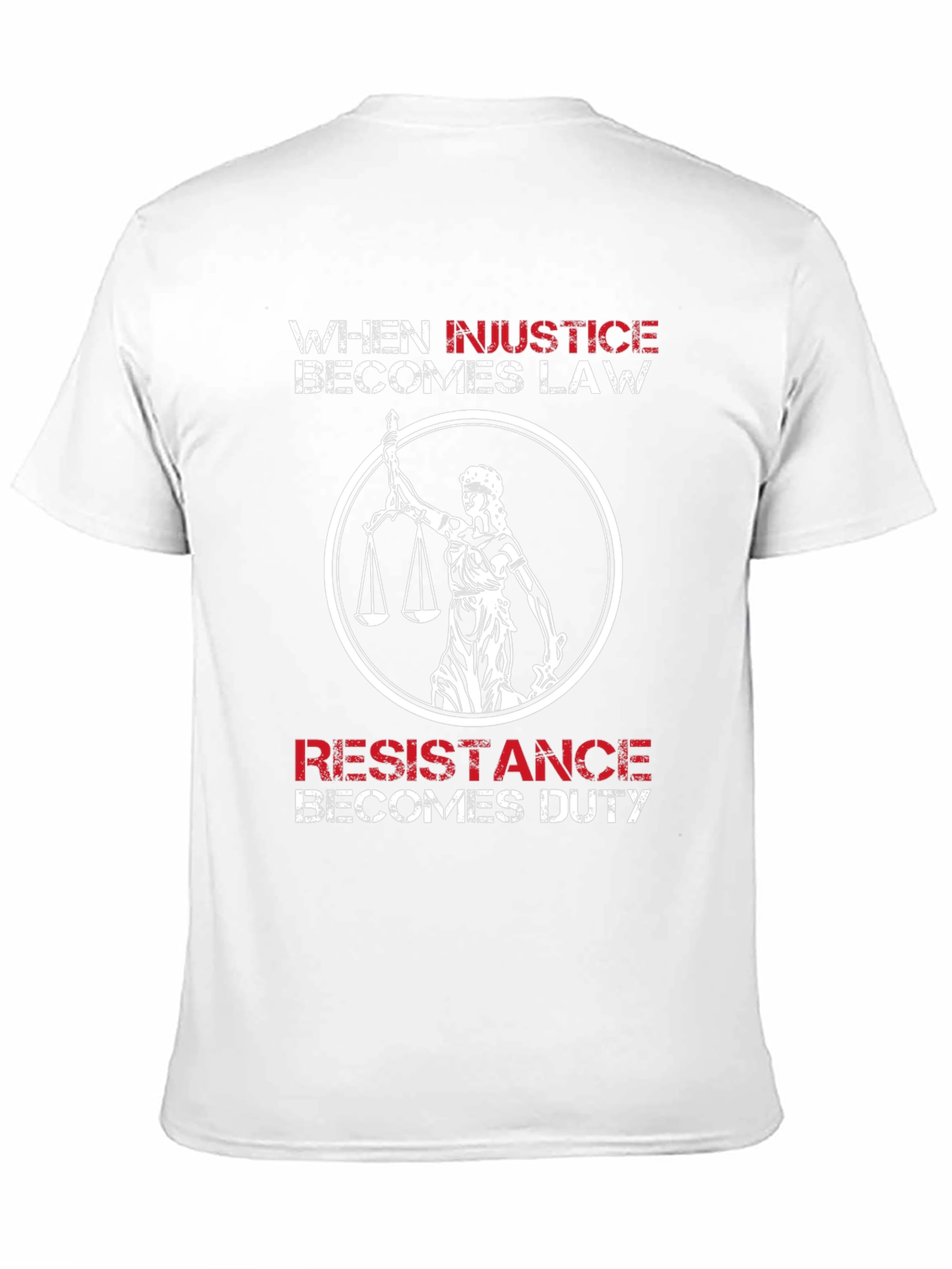 Injustice Becomes Law T-Shirt