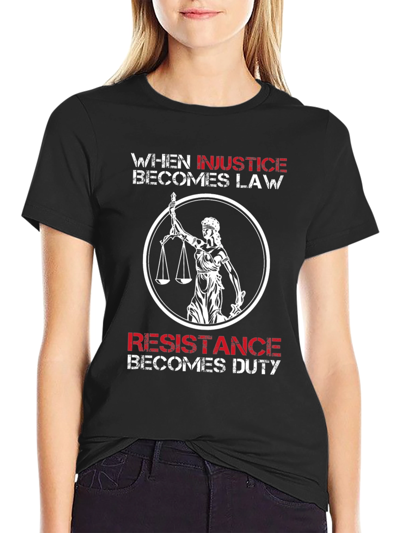 Injustice Becomes Law T-Shirt