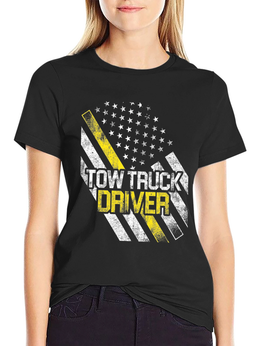 Tow Truck Driver Thin Yellow Line T-Shirt