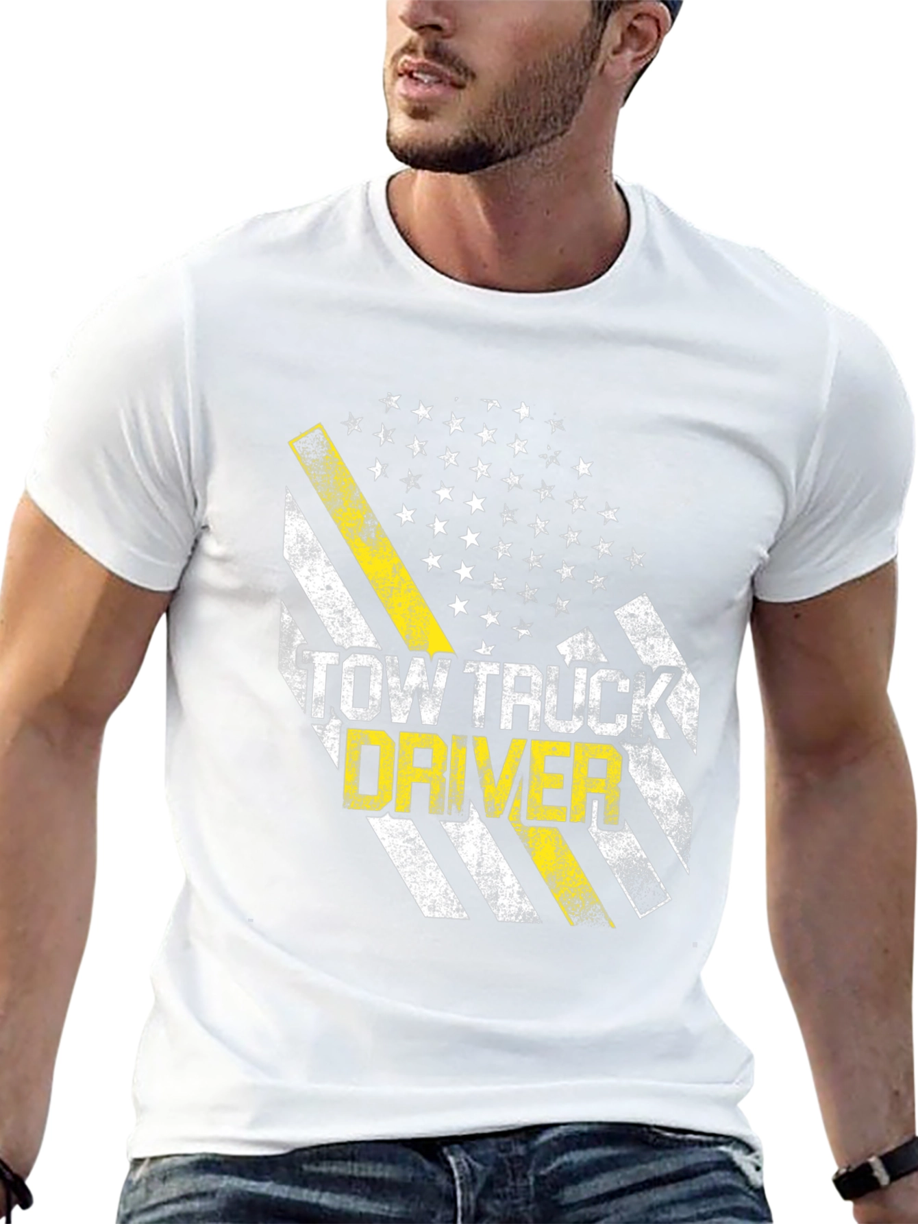 Tow Truck Driver Thin Yellow Line T-Shirt