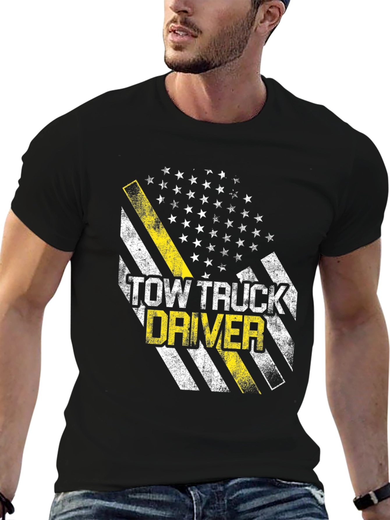 Tow Truck Driver Thin Yellow Line T-Shirt