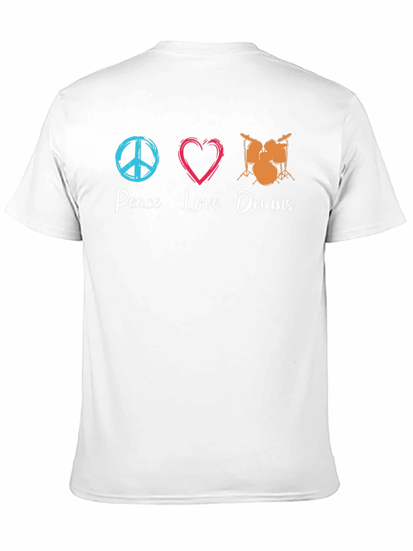 Peace Love Drums Black T-Shirt