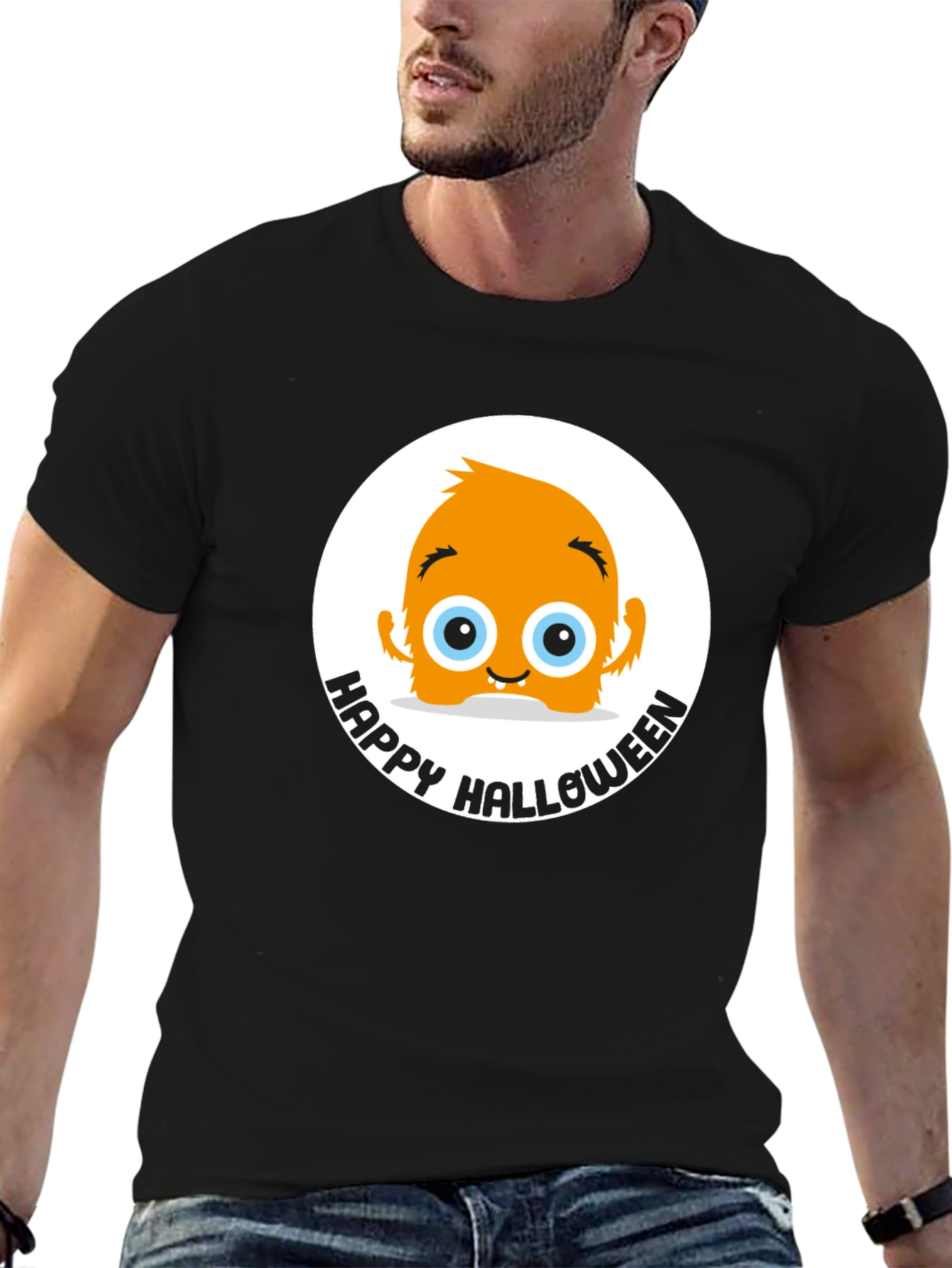Happy Halloween Monster Graphic T-Shirt