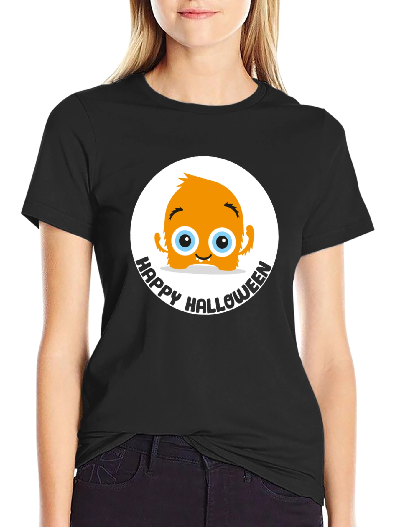 Happy Halloween Monster Graphic T-Shirt