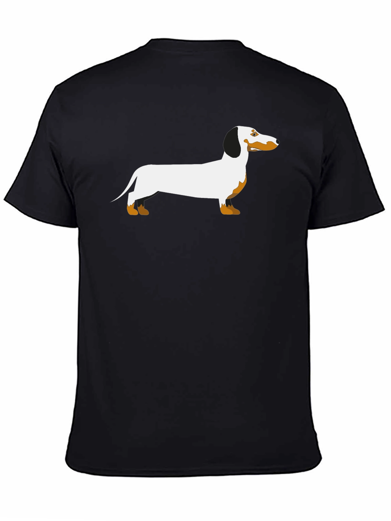 Dachshund Graphic T-Shirt - Black Cotton Blend