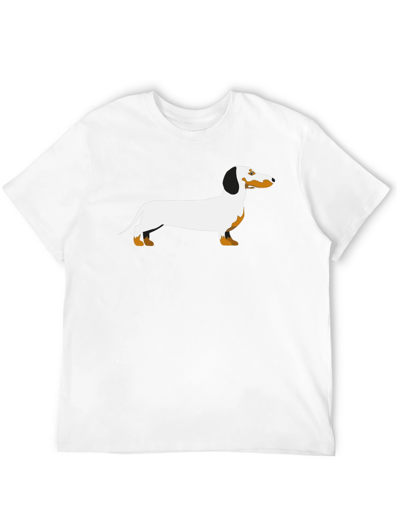 Dachshund Graphic T-Shirt - Black Cotton Blend