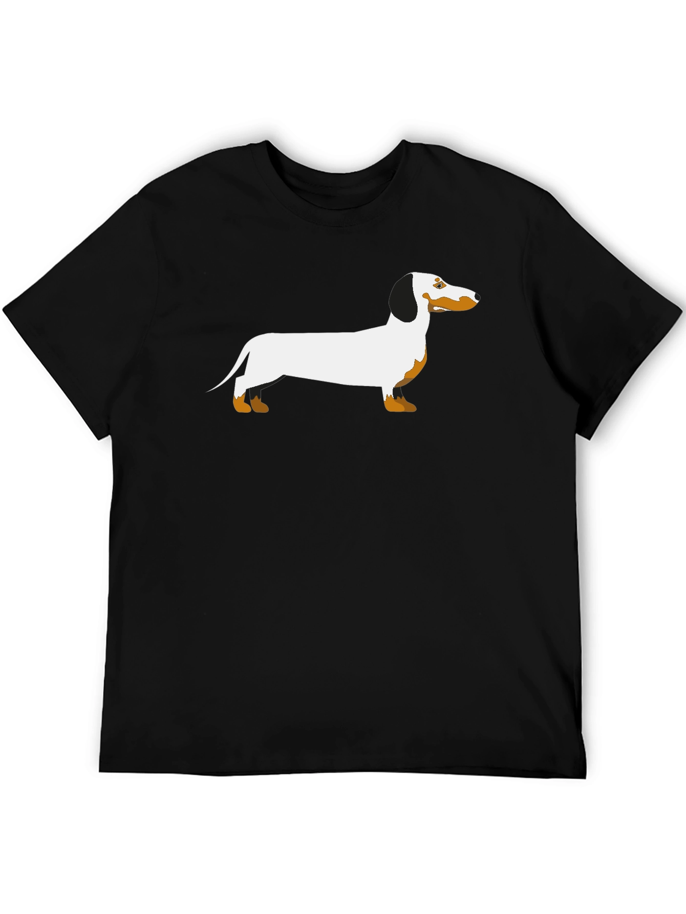 Dachshund Graphic T-Shirt - Black Cotton Blend