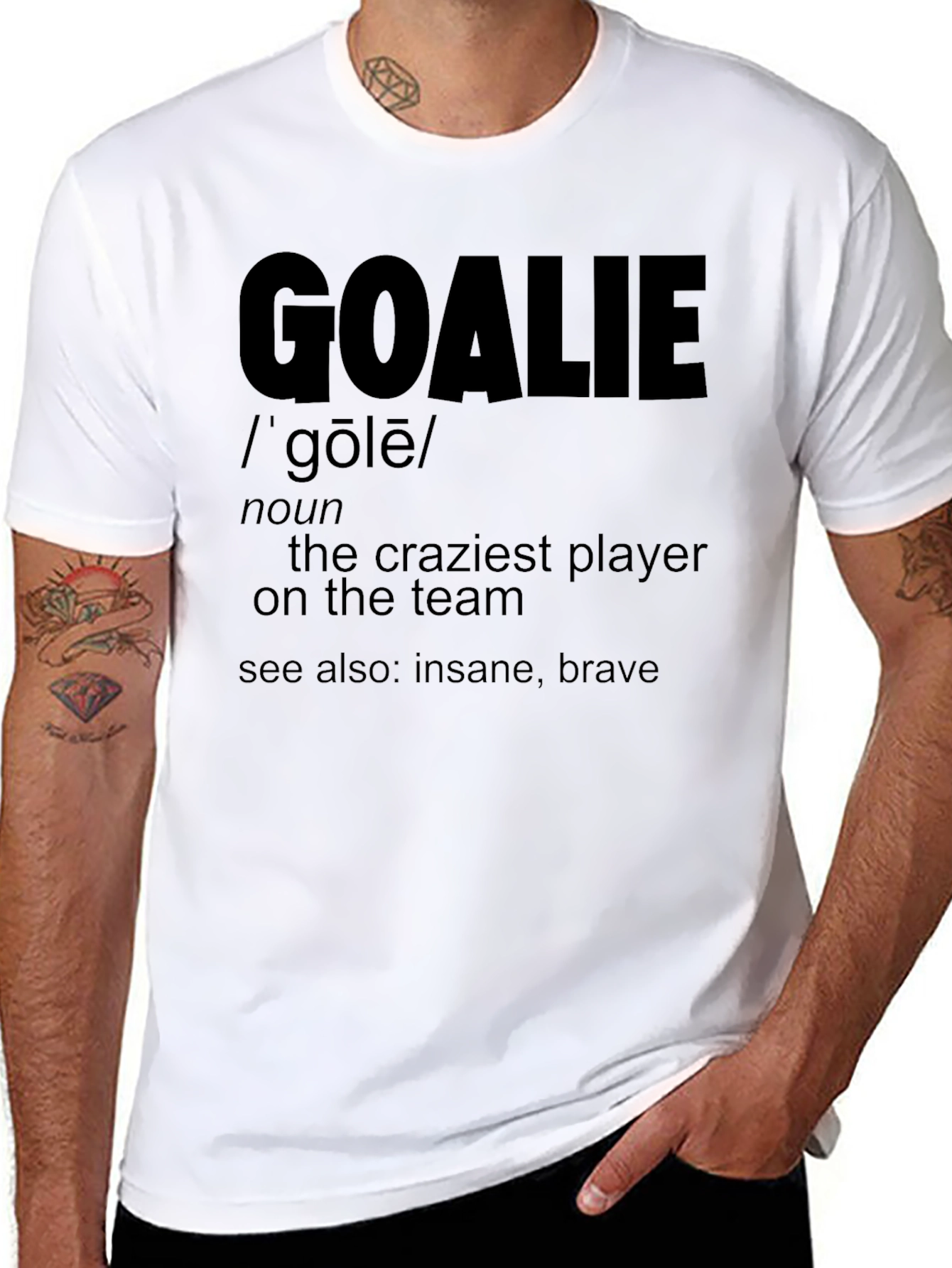 Goalie Definition T-Shirt - Hockey Player Apparel