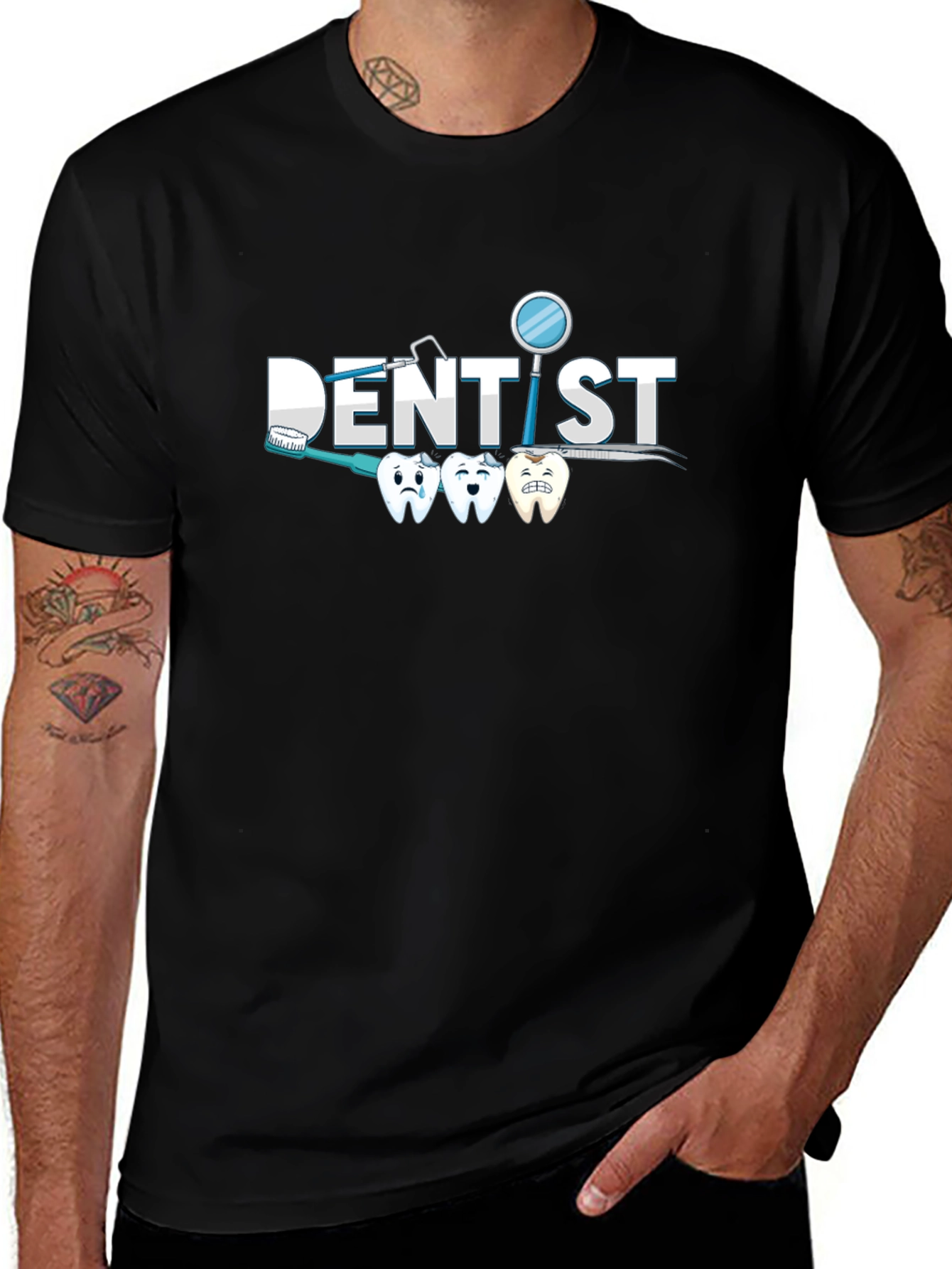 Dentist T-Shirt - Toothbrush Teeth Hygiene Tee