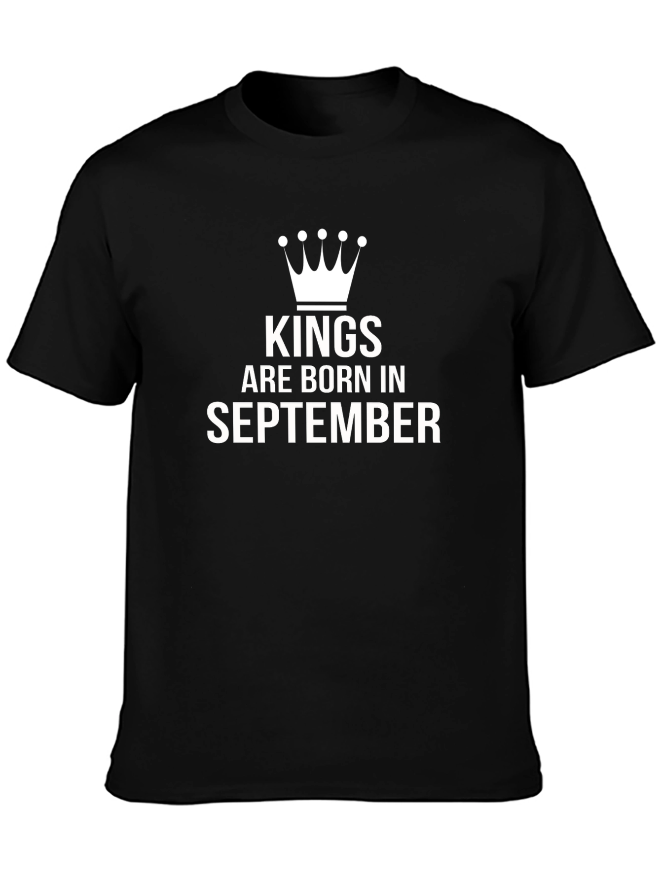 Kings Are Born in September Mens T-Shirt