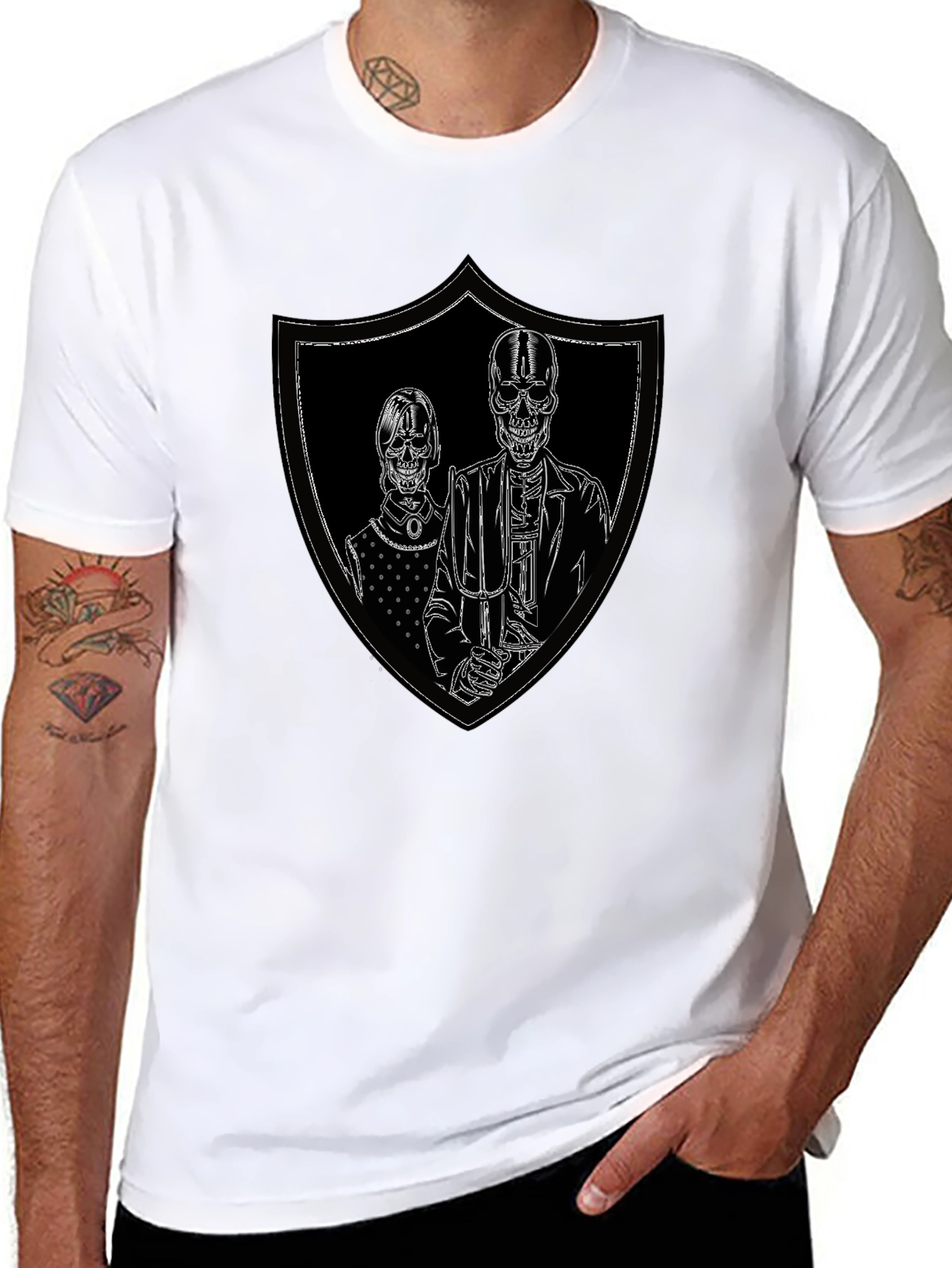 Skeleton Gothic Couple T-Shirt