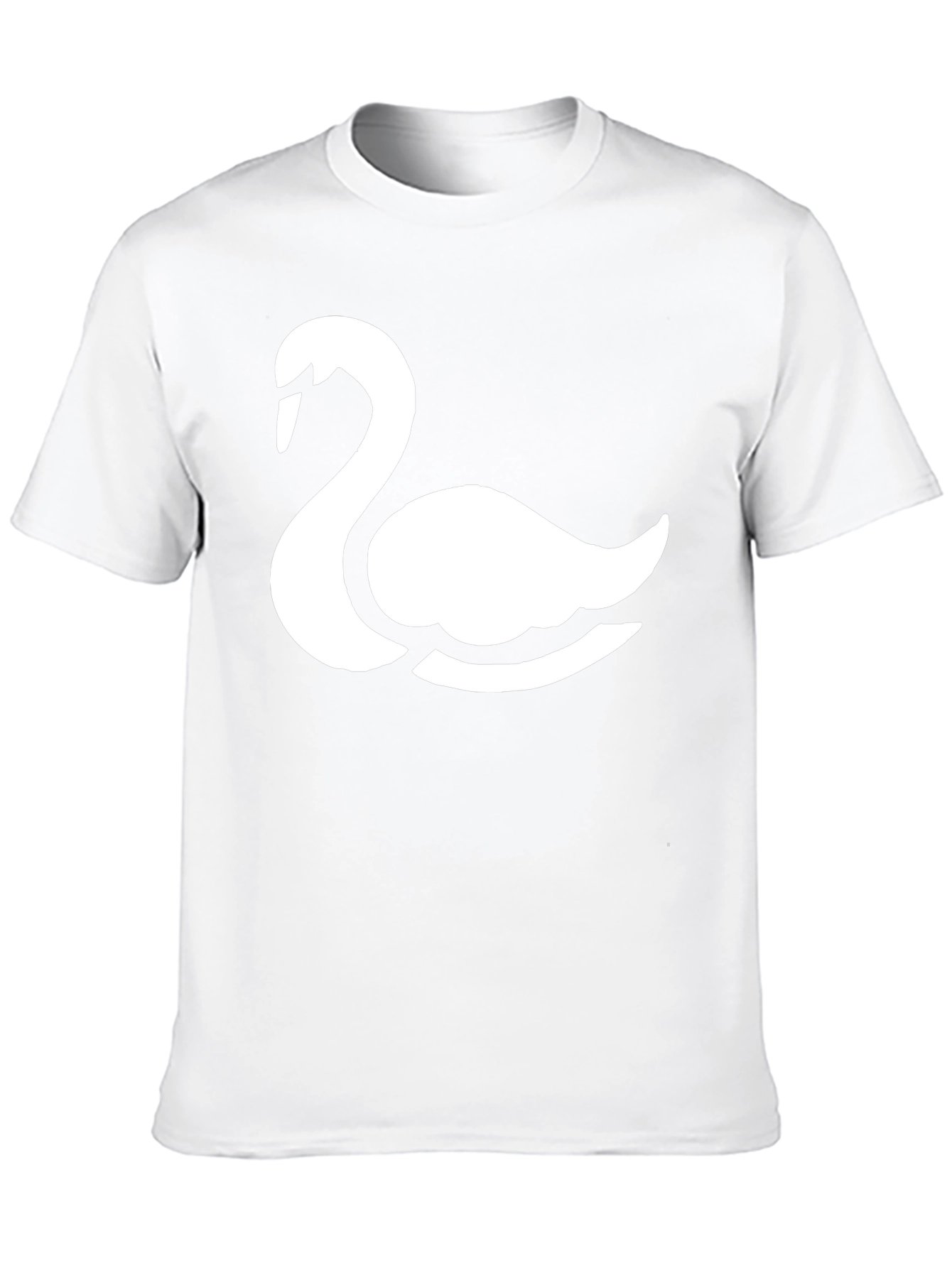 Swan Graphic Black T-Shirt - Stylish & Comfortable