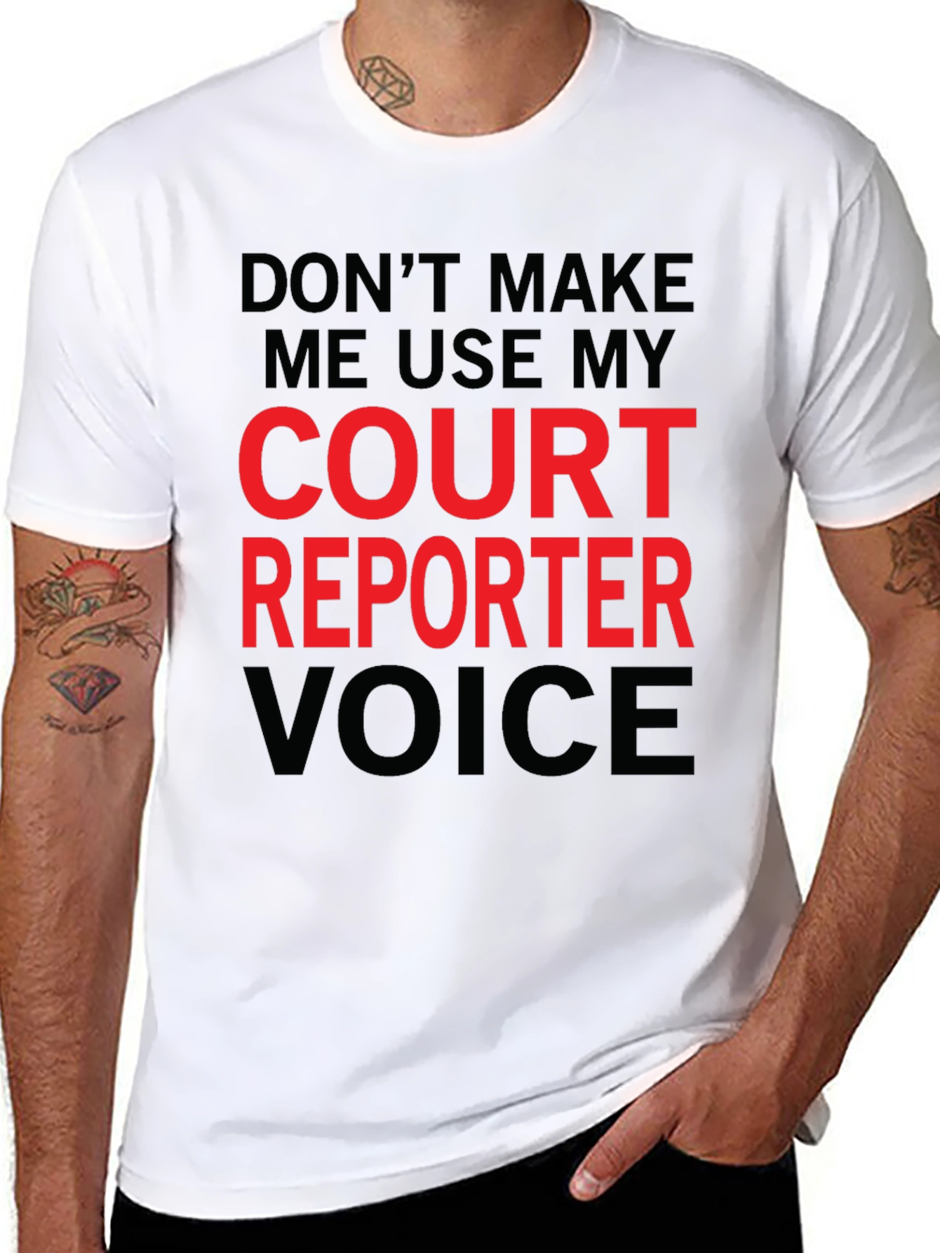 Court Reporter Voice Funny T-Shirt