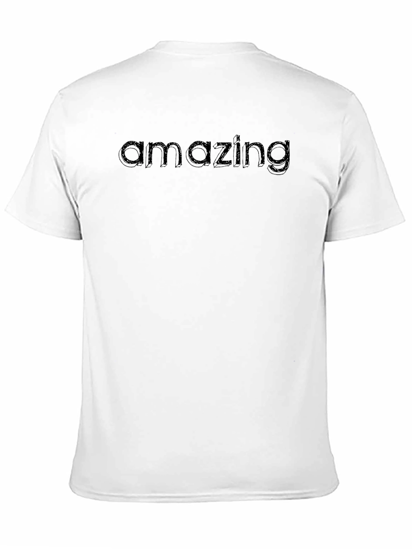 Amazing Graphic Print Mens Black T-Shirt