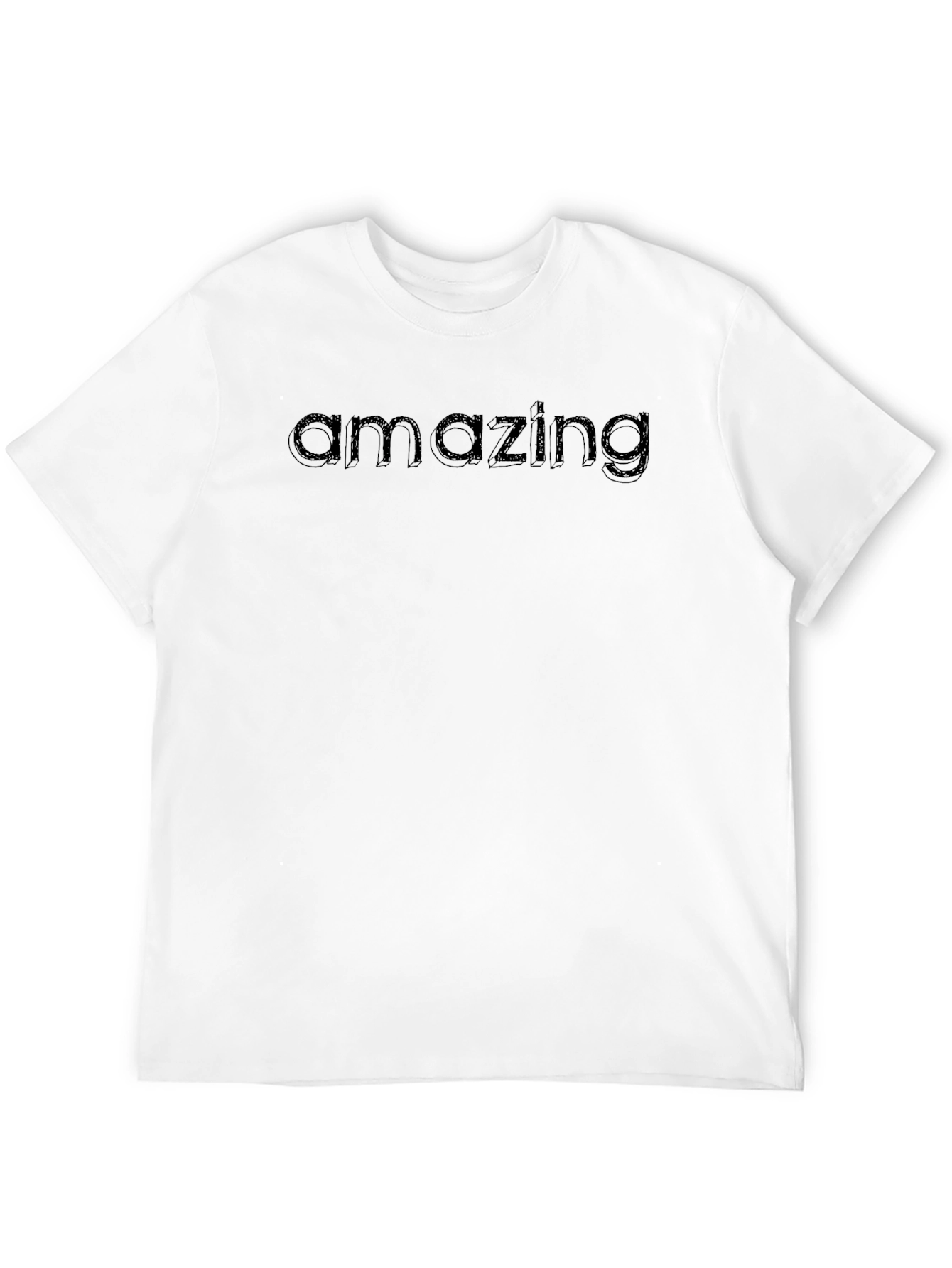 Amazing Graphic Print Mens Black T-Shirt