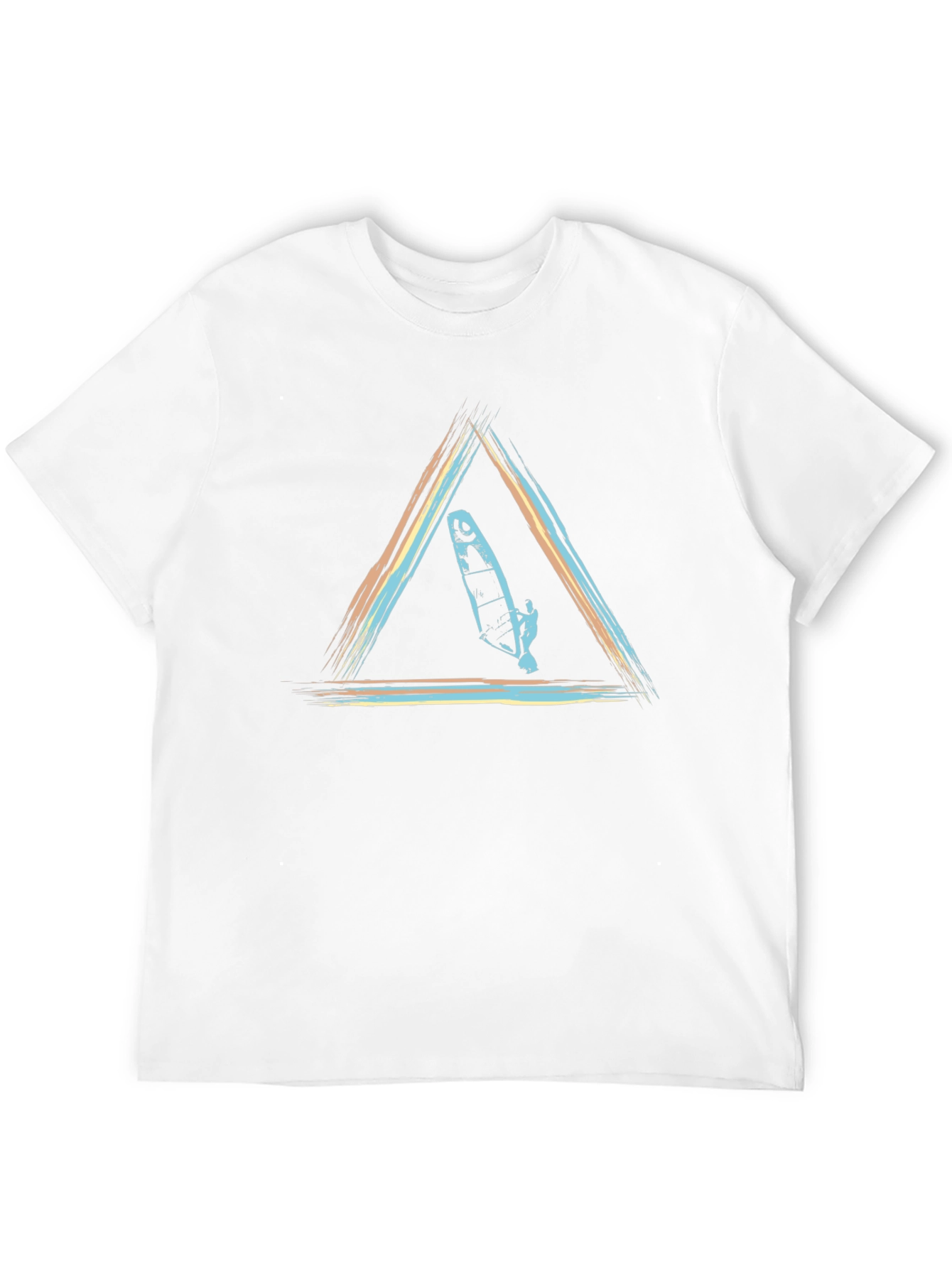 Windsurf Triangle Graphic T-Shirt - Black