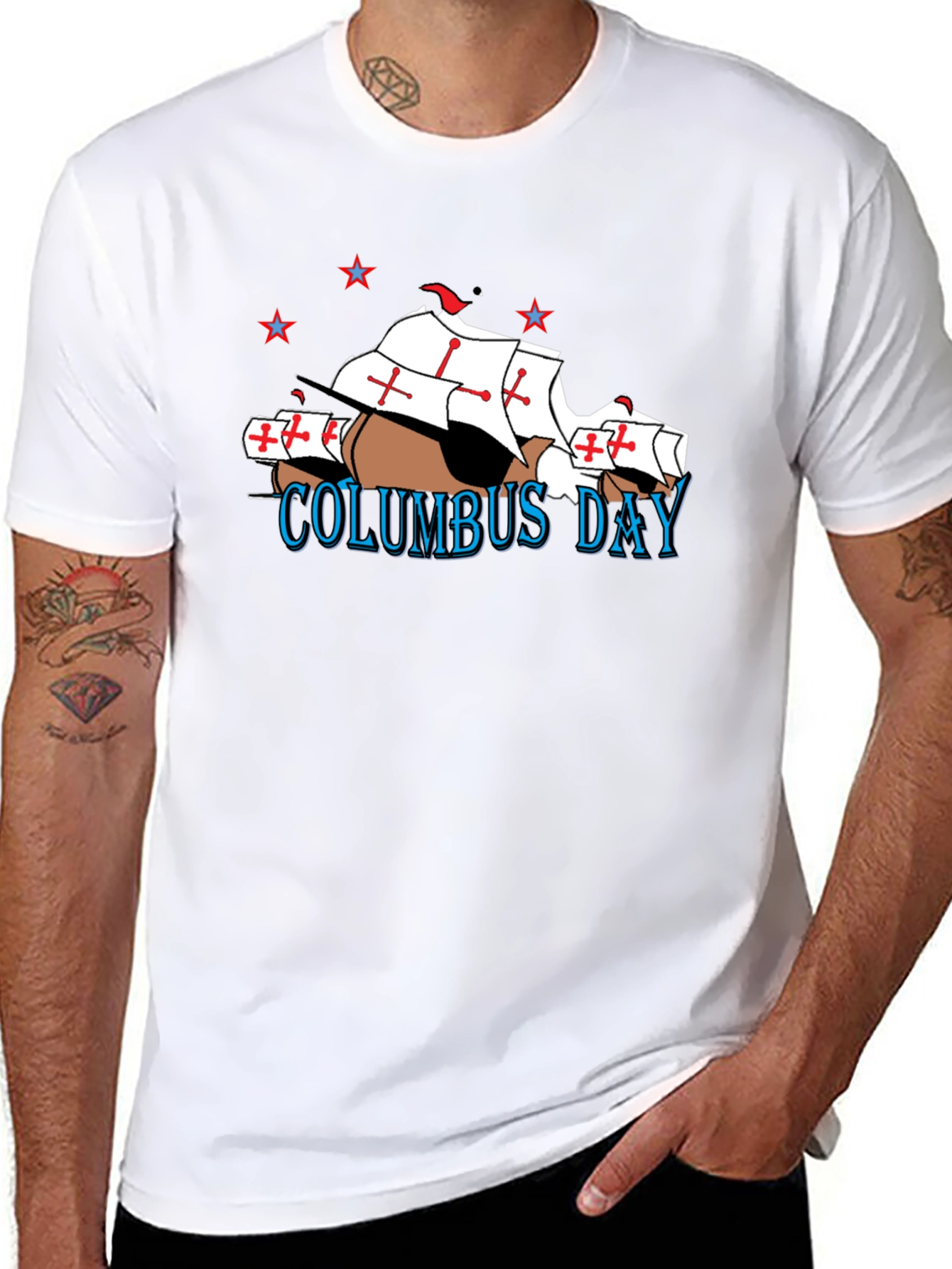 Columbus Day Graphic T-Shirt - Holiday Apparel