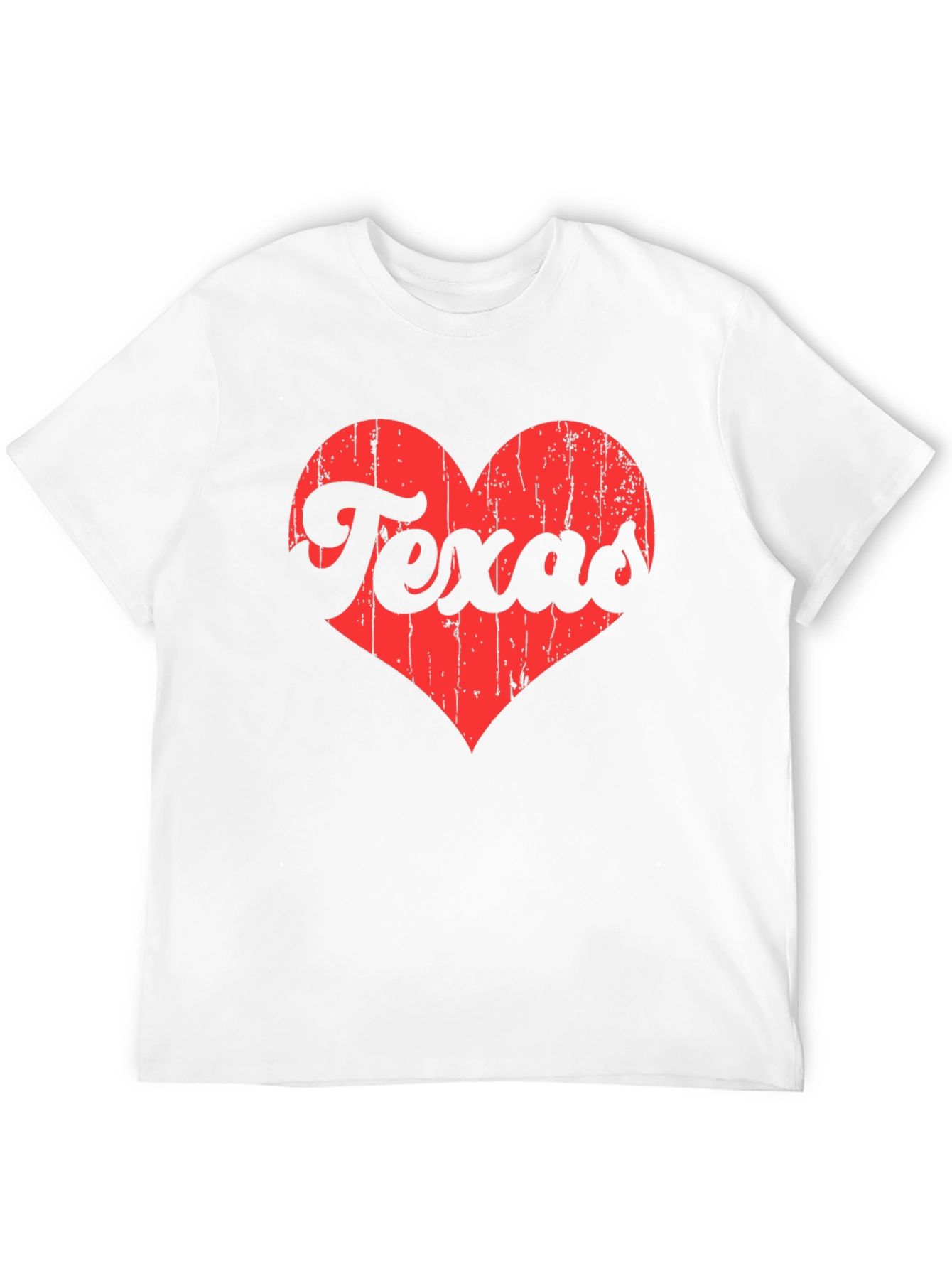 Texas Love Heart Graphic Tee - Black