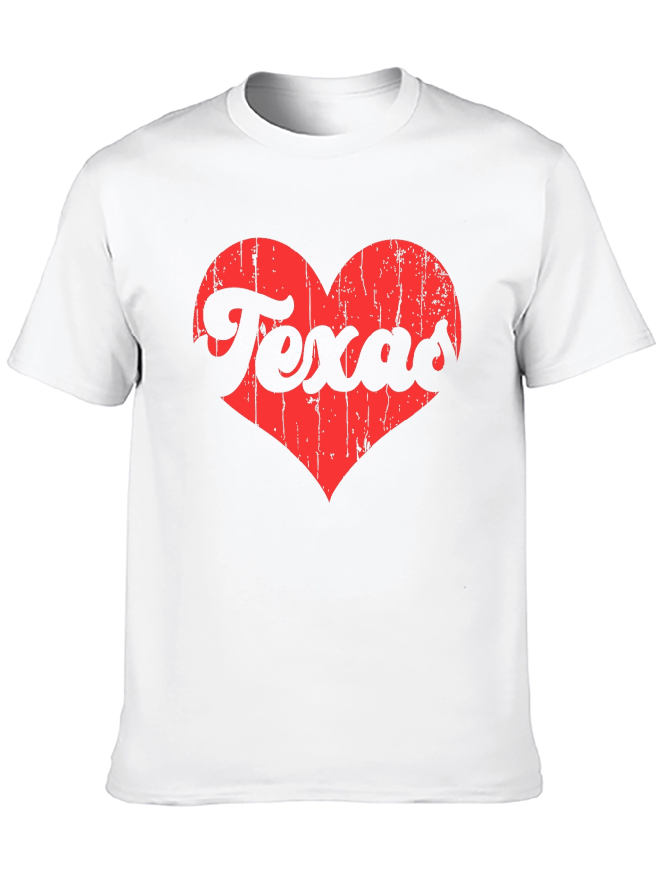 Texas Love Heart Graphic Tee - Black