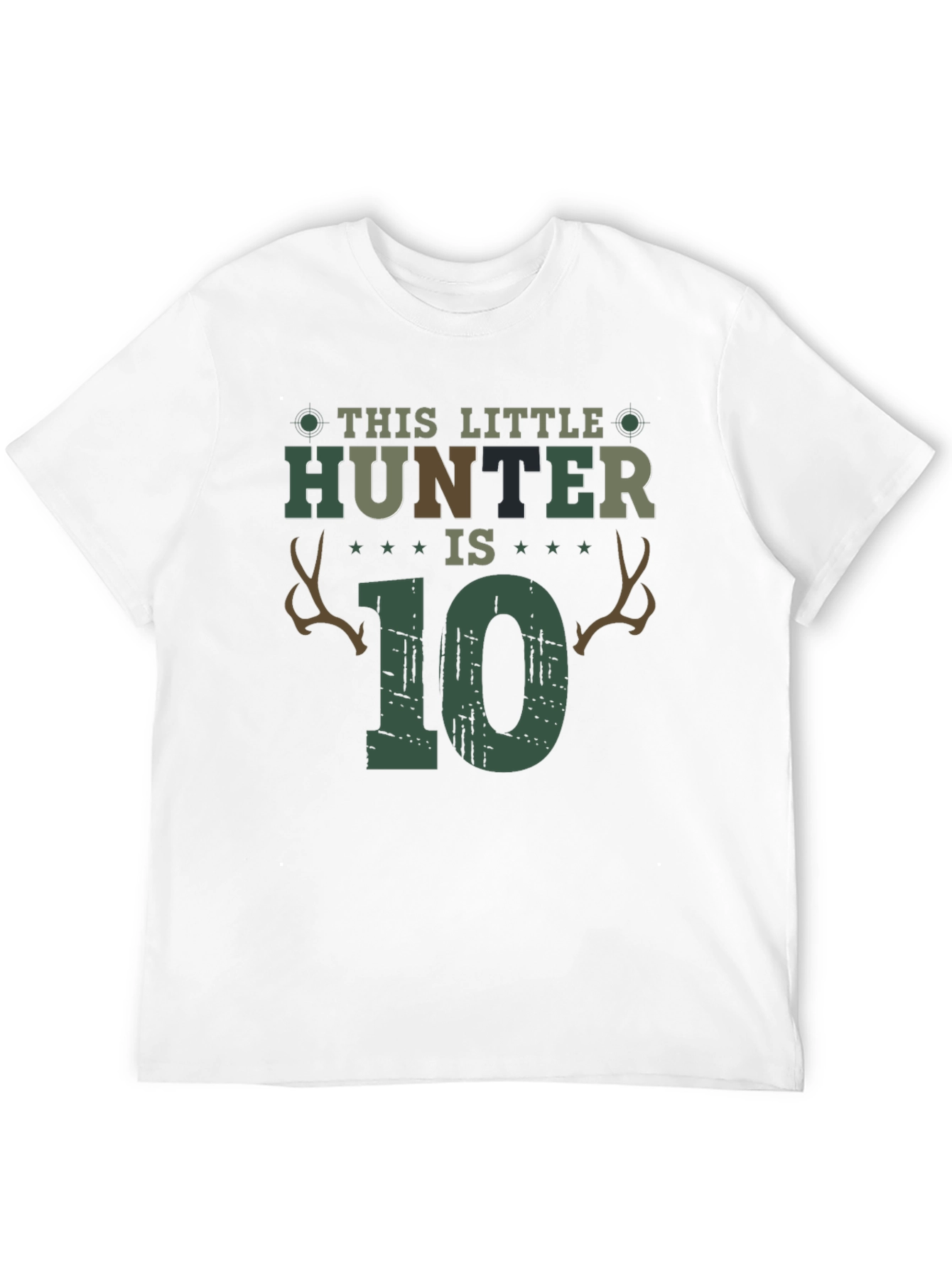 This Little Hunter is 10 Birthday T-Shirt