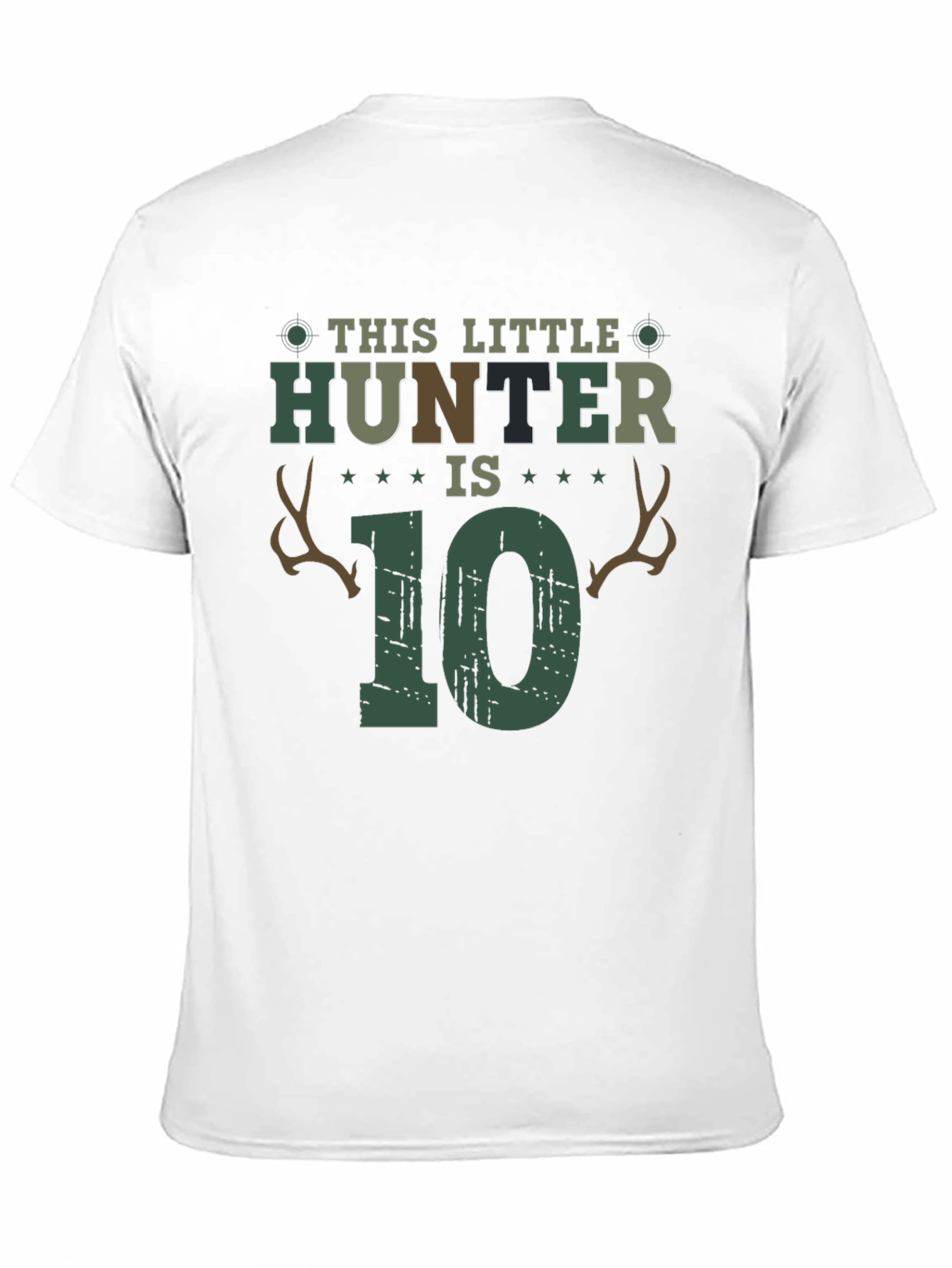 This Little Hunter is 10 Birthday T-Shirt