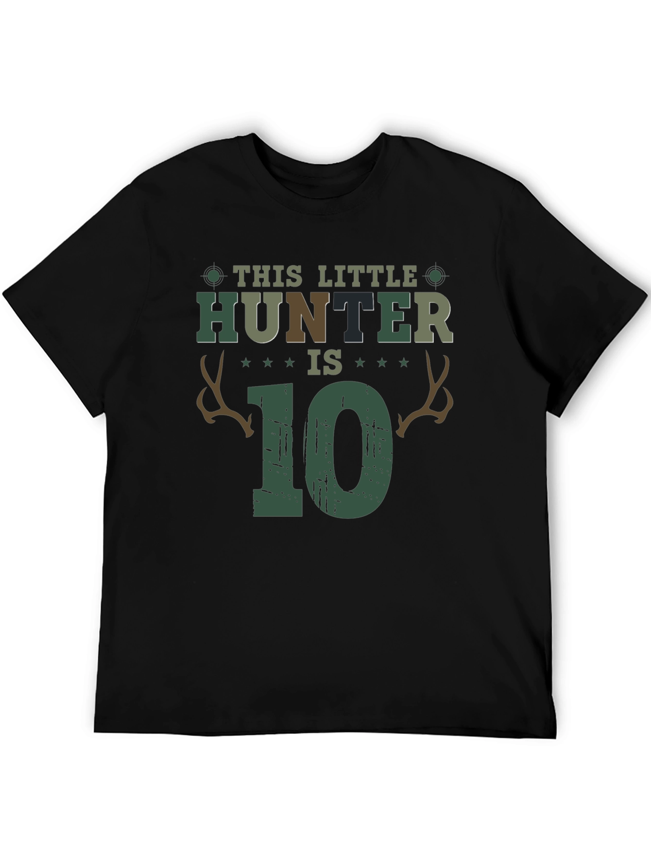 This Little Hunter is 10 Birthday T-Shirt